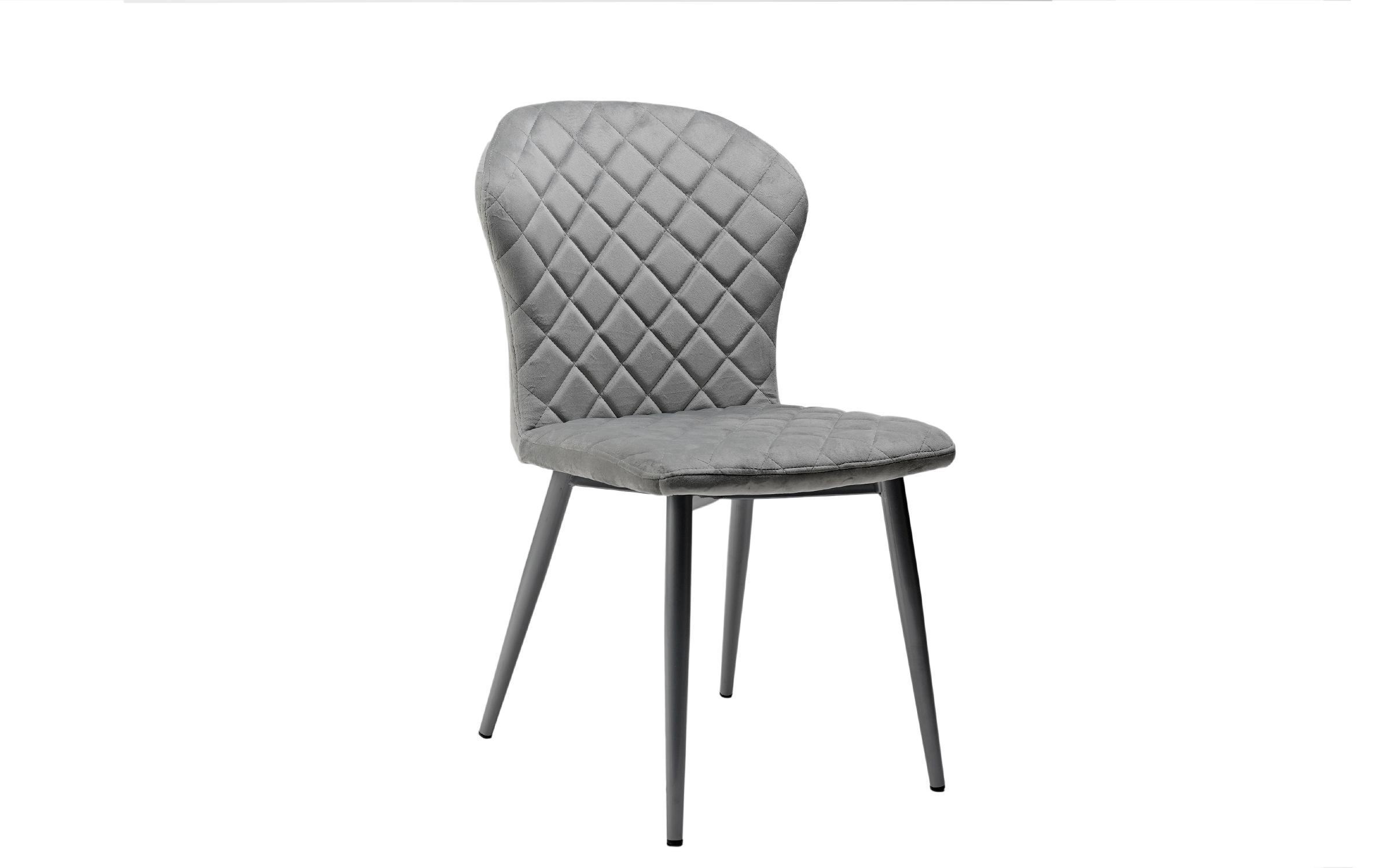 Sample Dining chair, light grey + black  1