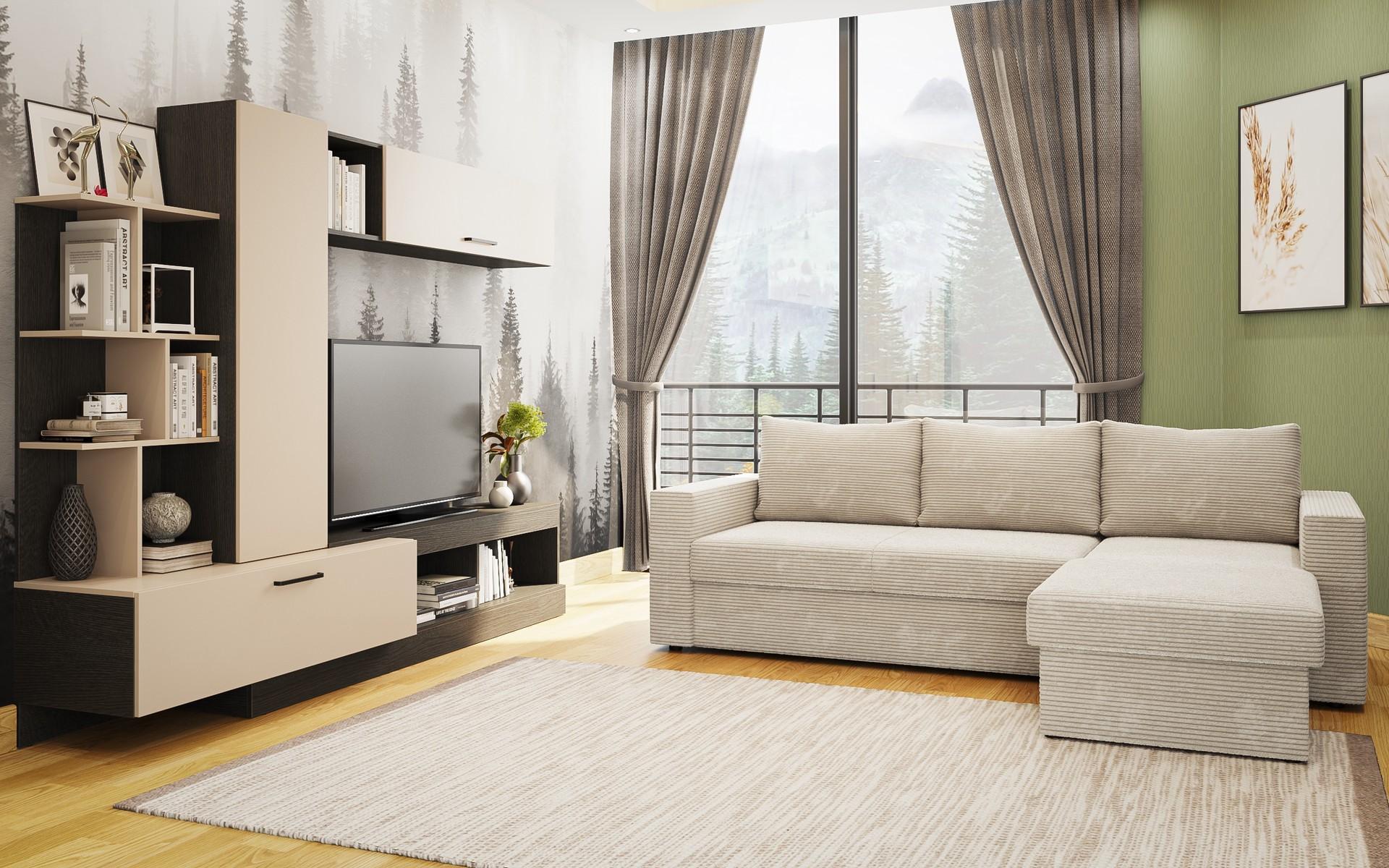 Living room set Emily 1, beige  1