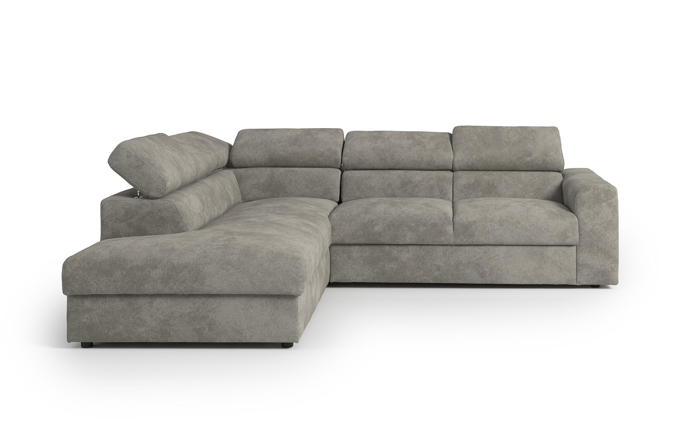 Extendable corner sofa Belisa, light grey  4