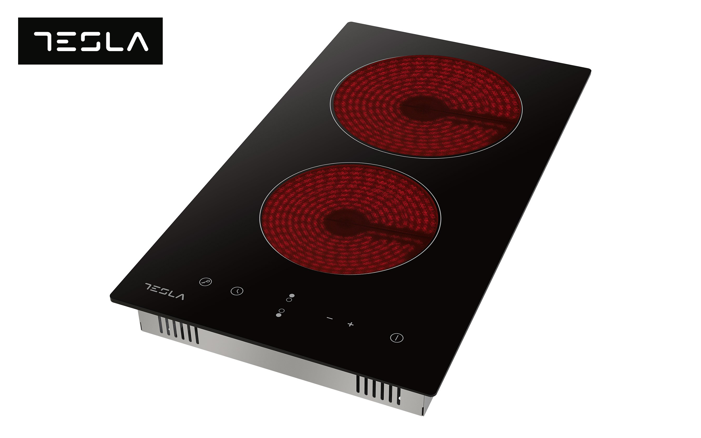 Ceramic hob TESLA, 2 zones HV3201MB, black  2