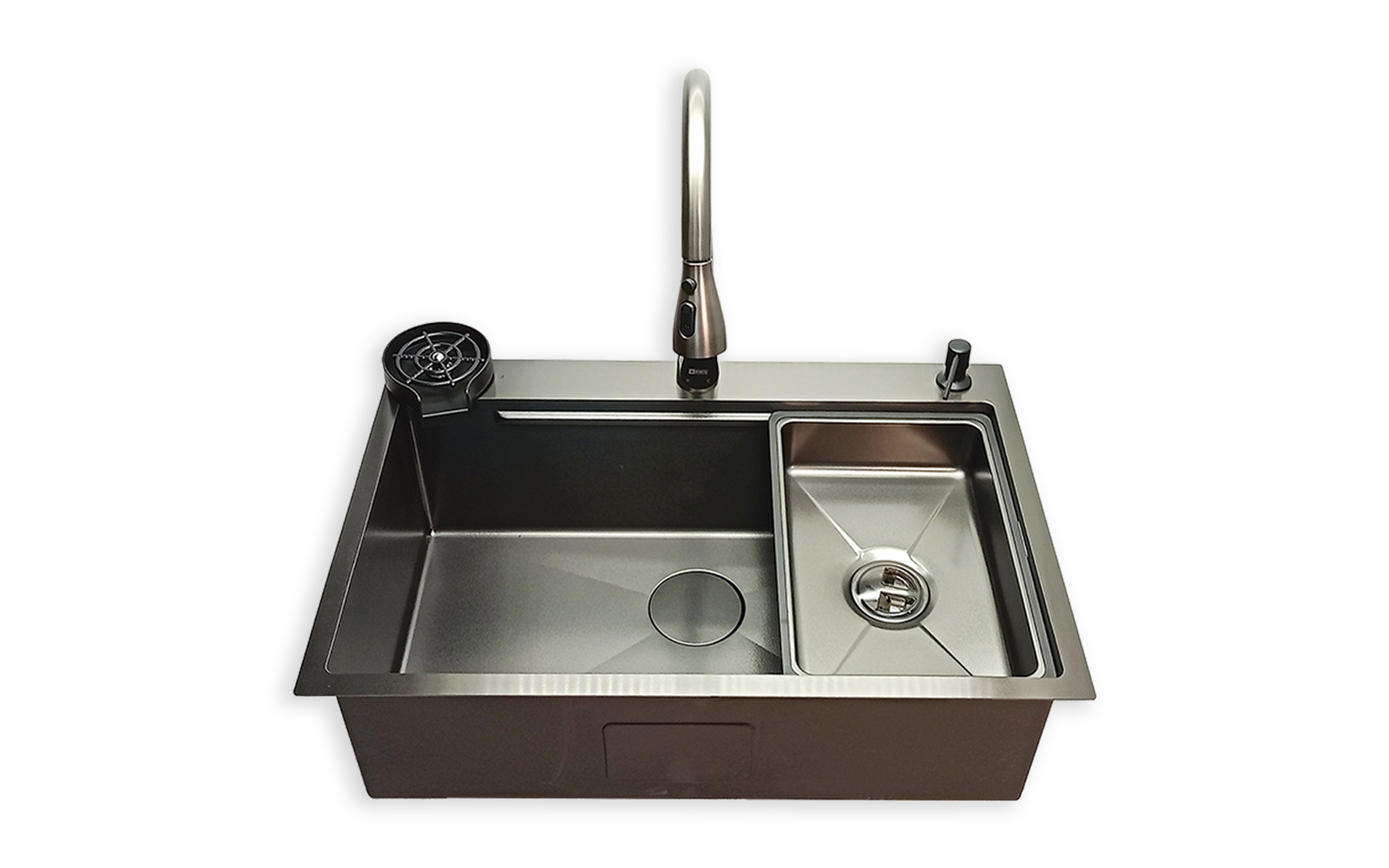 Multifunctional sink IVENTO K/ 20L.041.42, nano black  2
