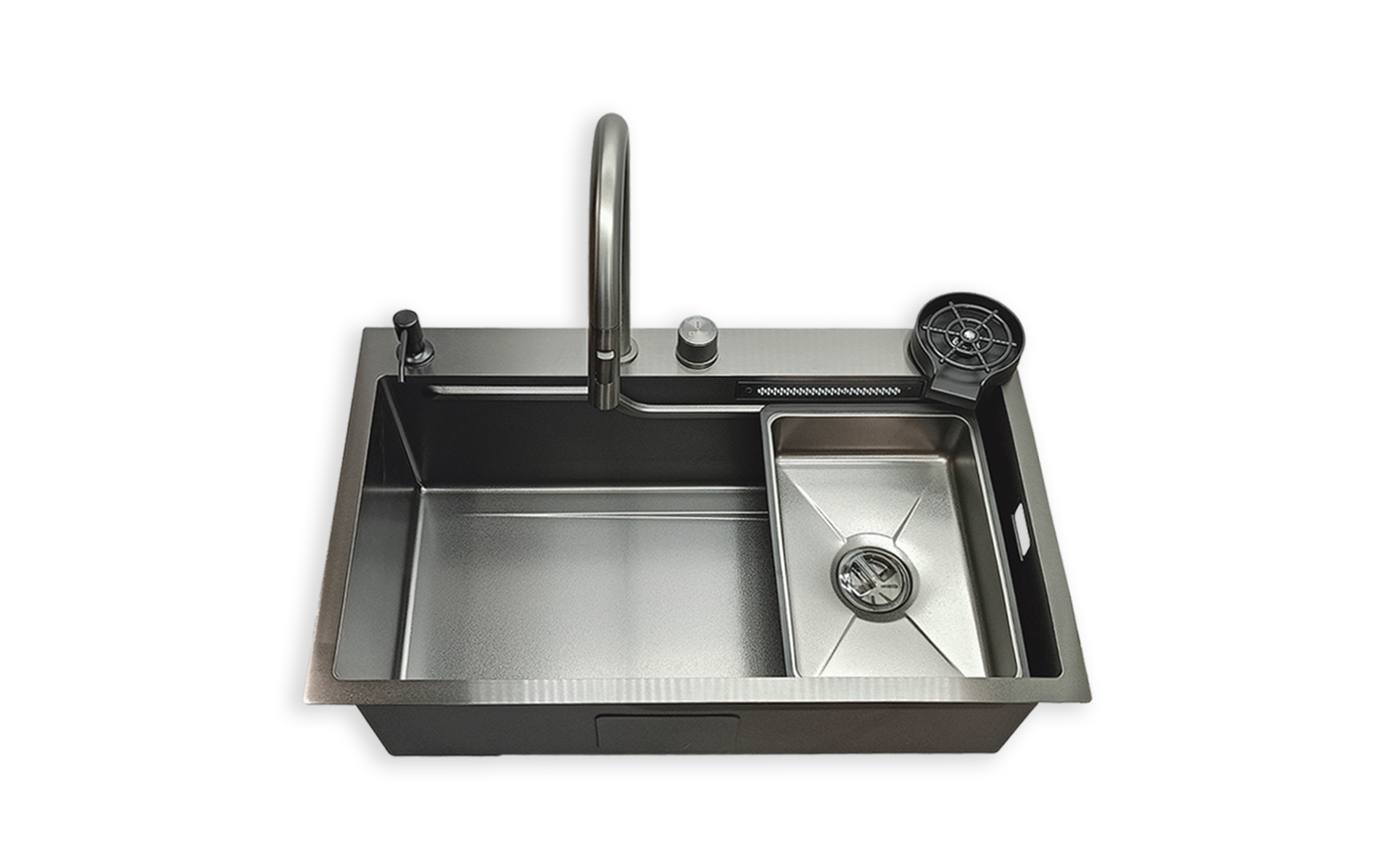 Multifunctional sink IVENTO K/ 20L.041.52, nano black  3