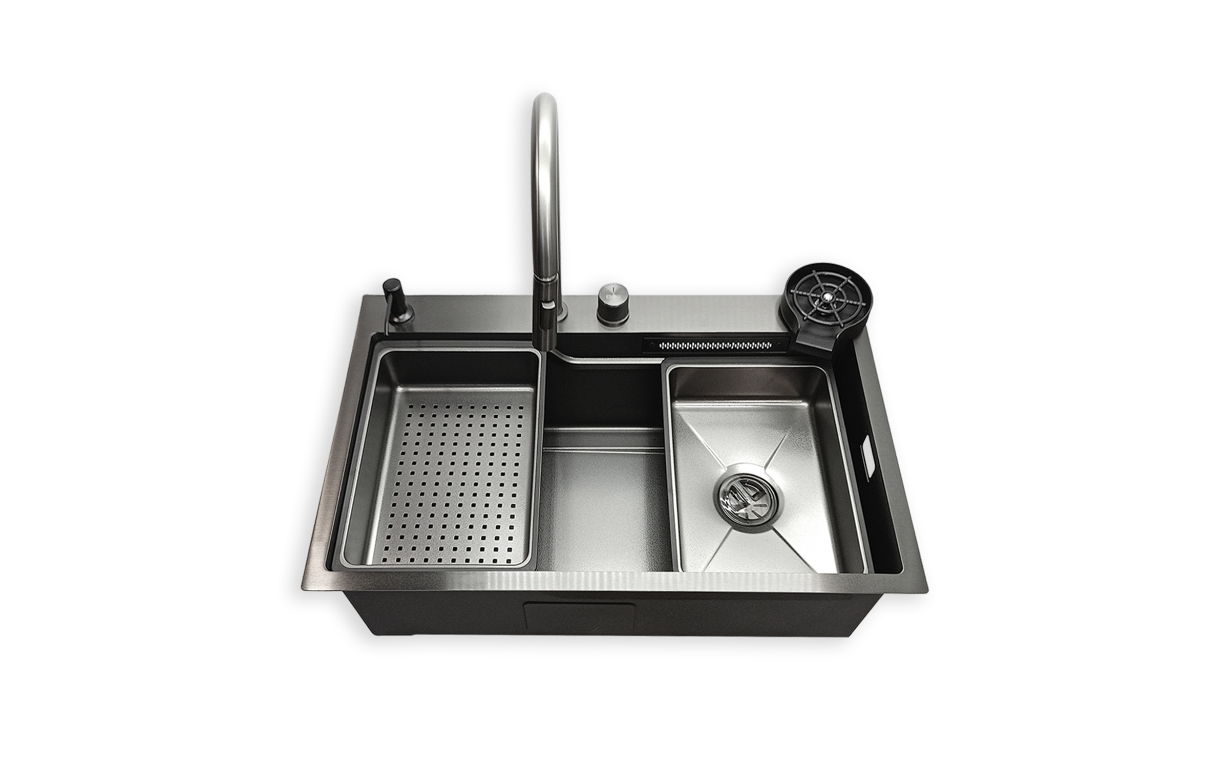 Multifunctional sink IVENTO K/ 20L.041.52, nano black  2