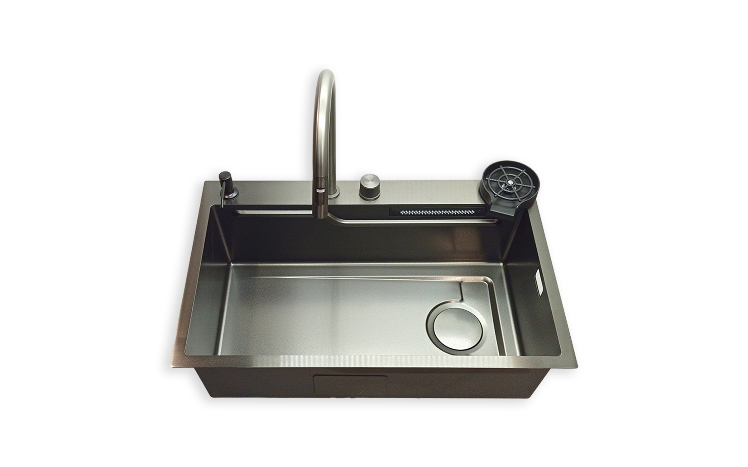 Multifunctional sink IVENTO K/ 20L.041.52, nano black  4