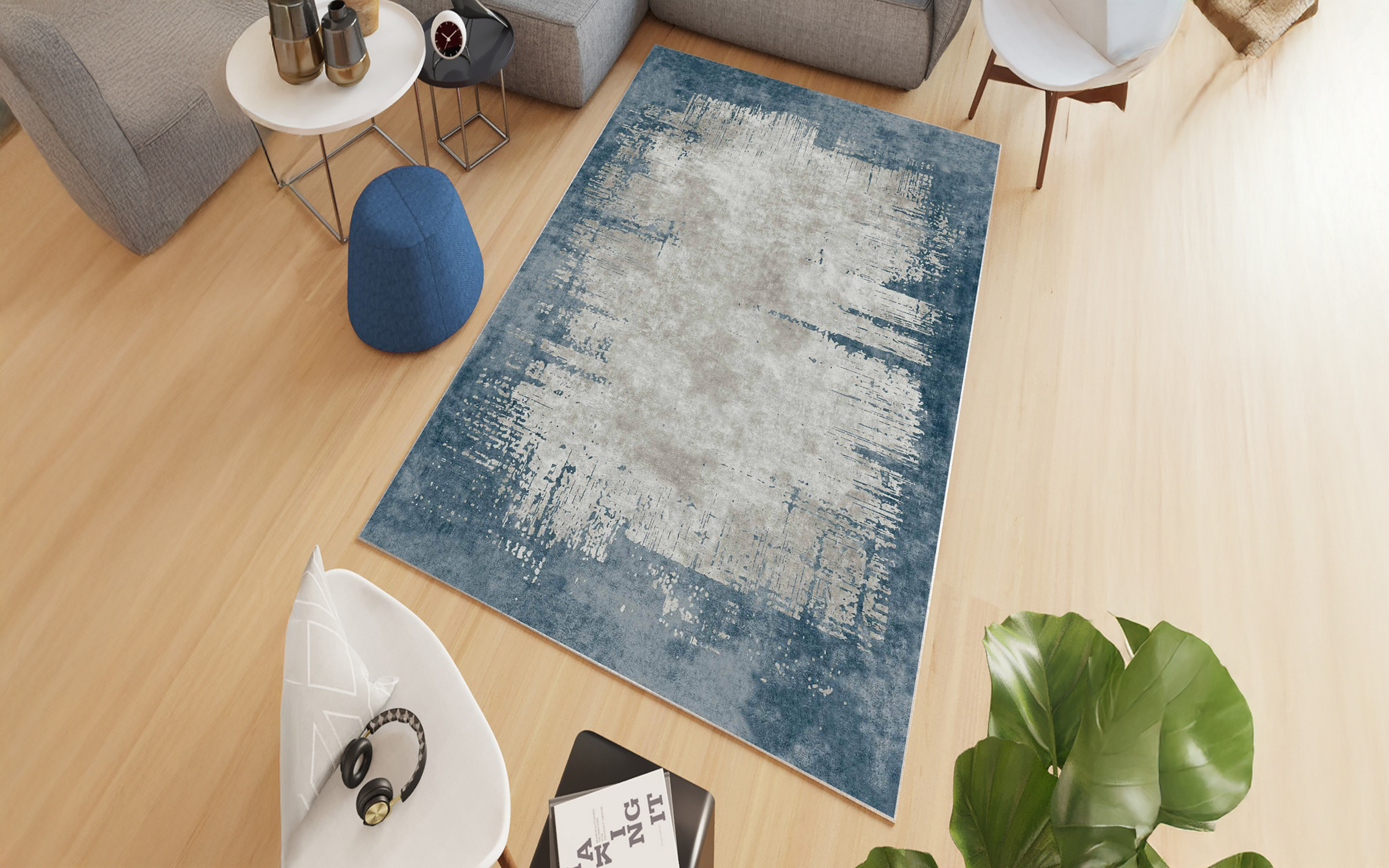 Carpet 100/200 cm Blue Mirage, multicolored  1