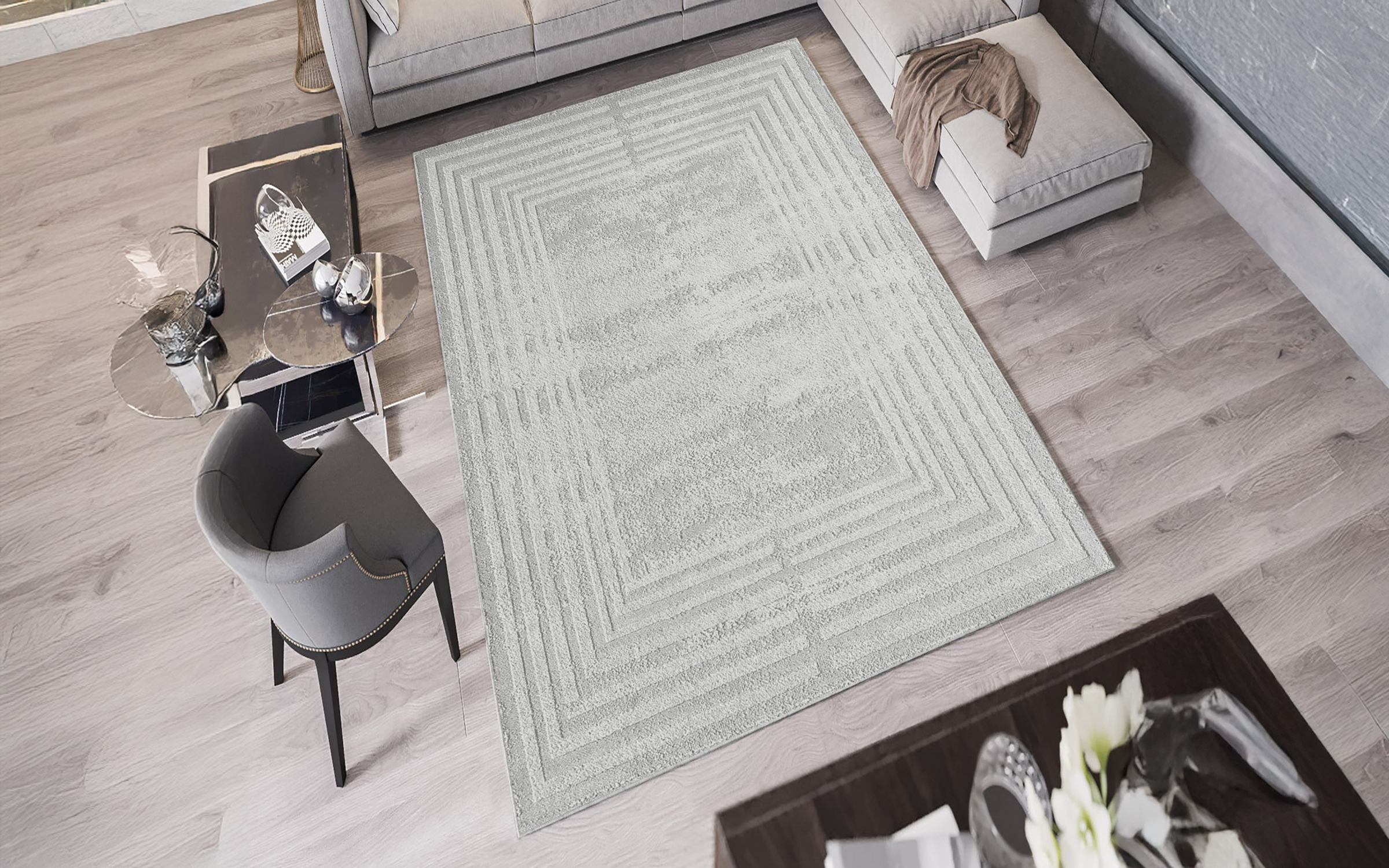 Carpet 80/150 cm Frost Lines, multicolored  1
