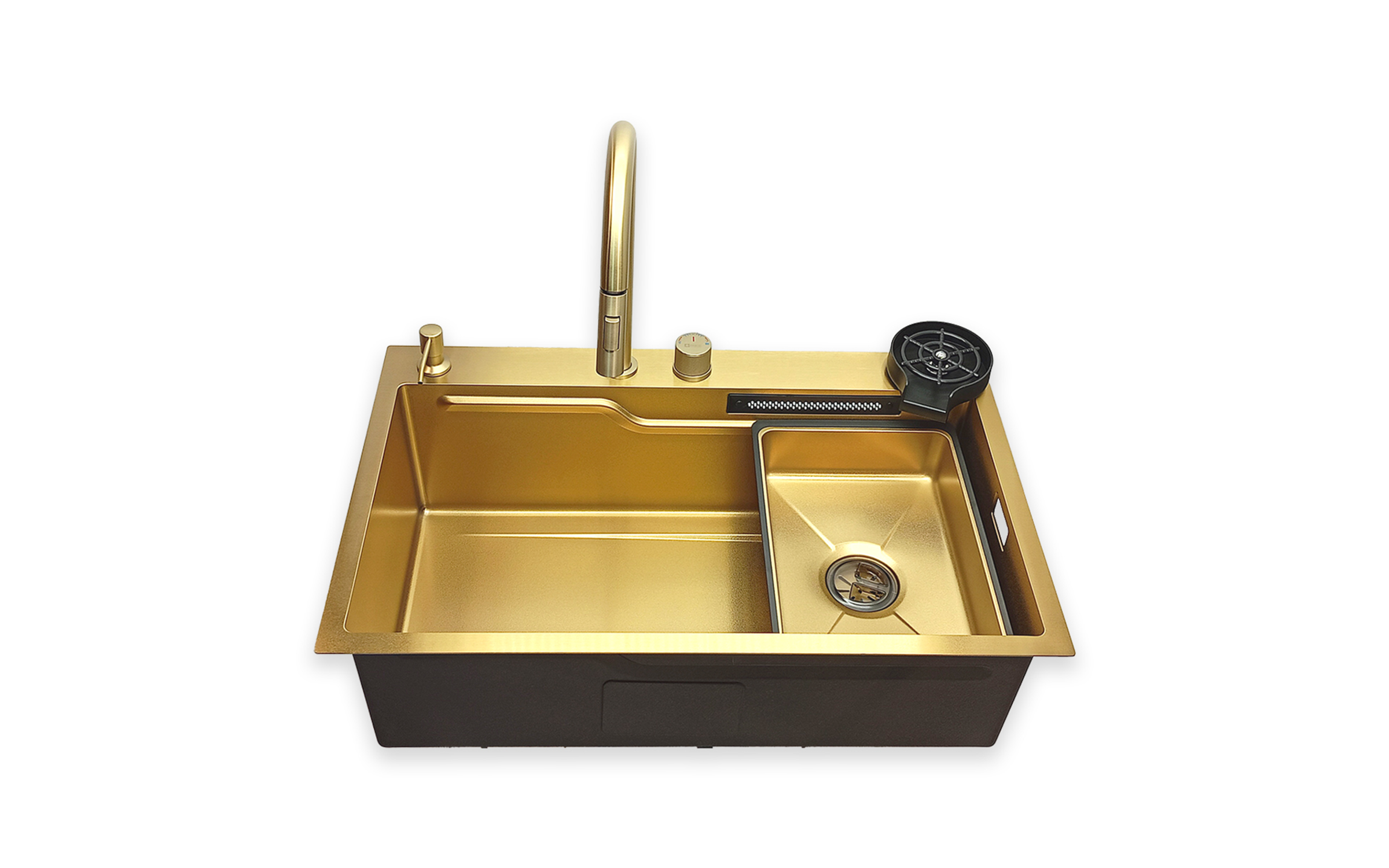 Multifunctional sink IVENTO K/ 20L.041.53, golden  3
