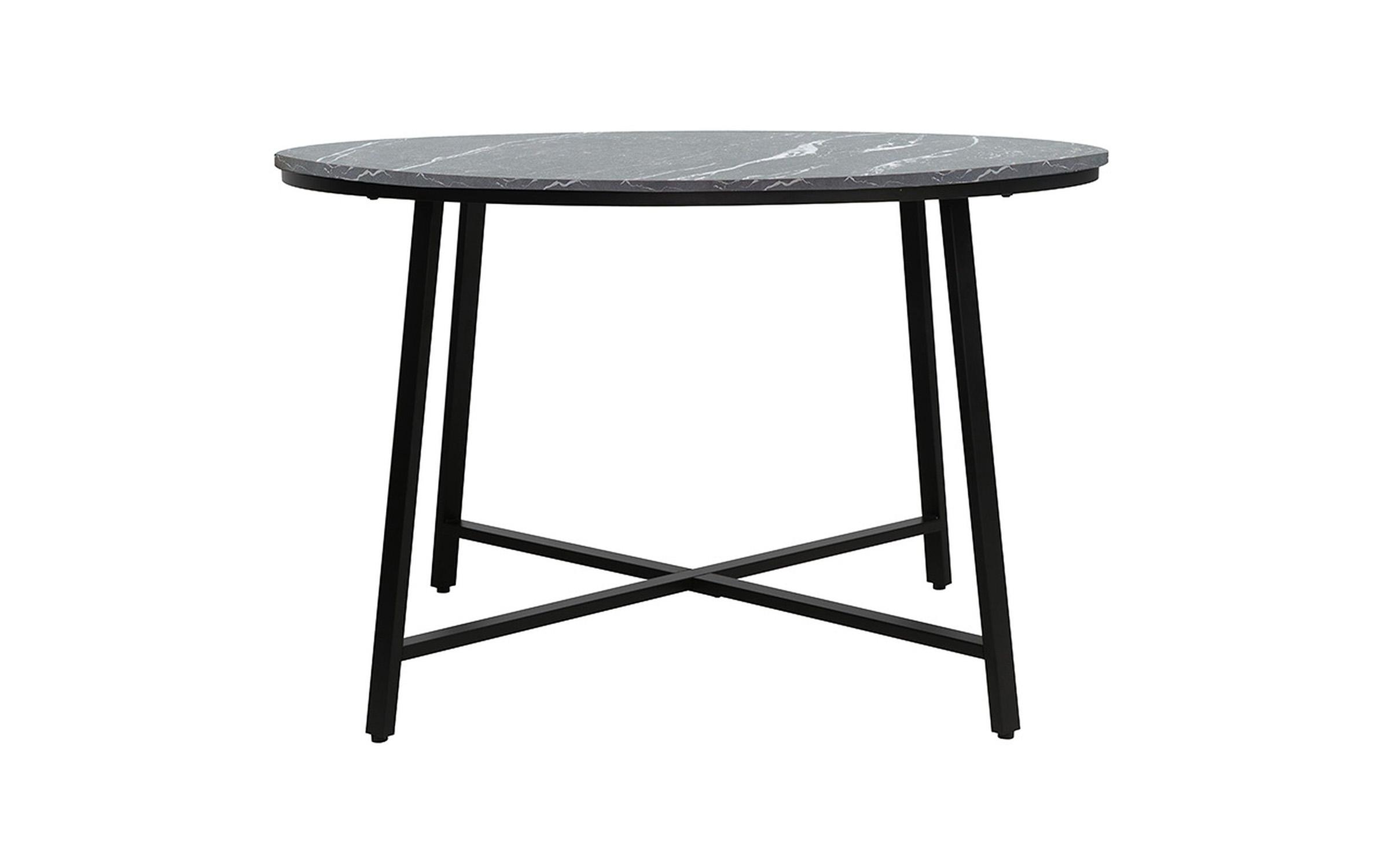 Dining table Jano, black marble + black  2