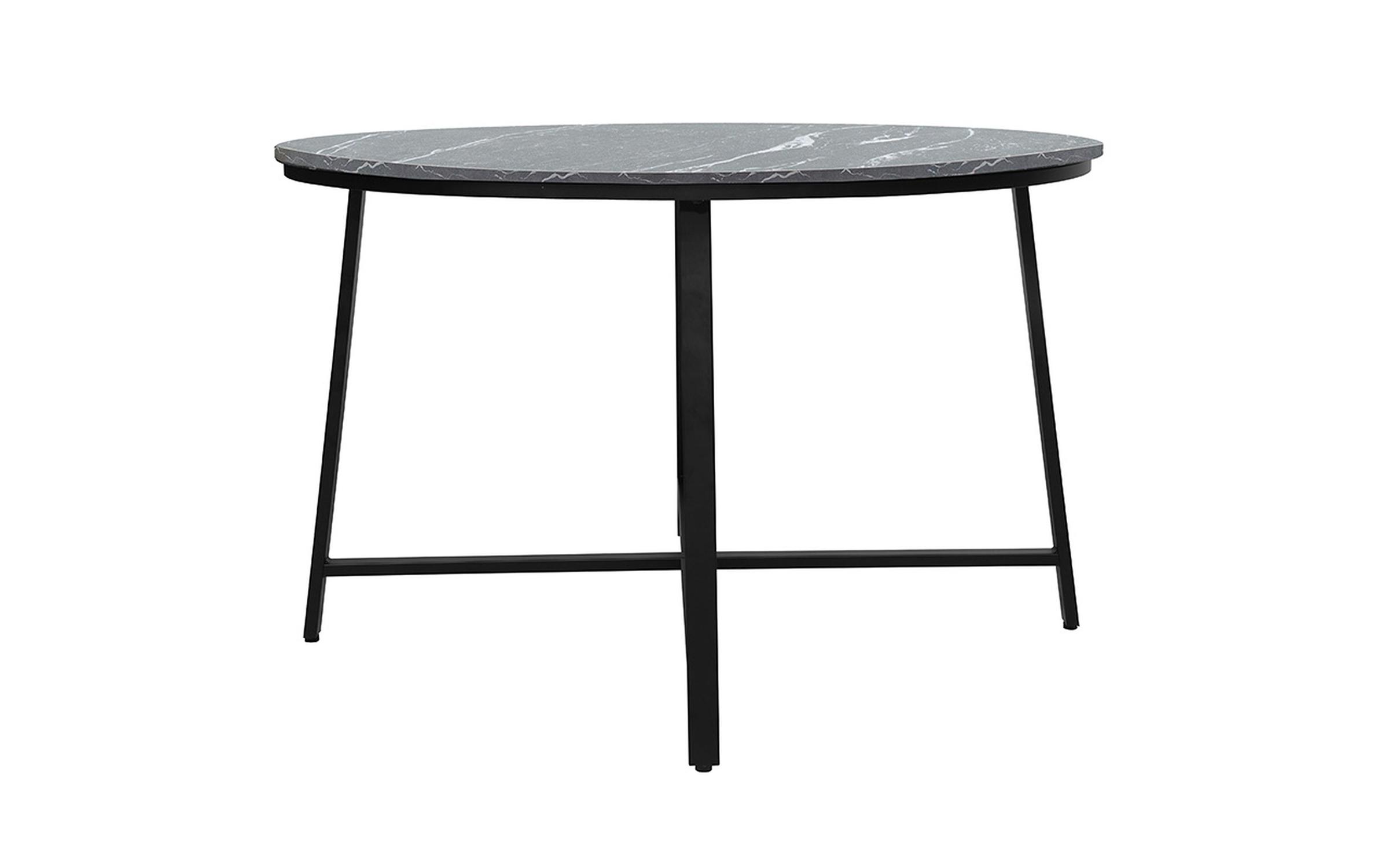 Dining table Jano, black marble + black  3