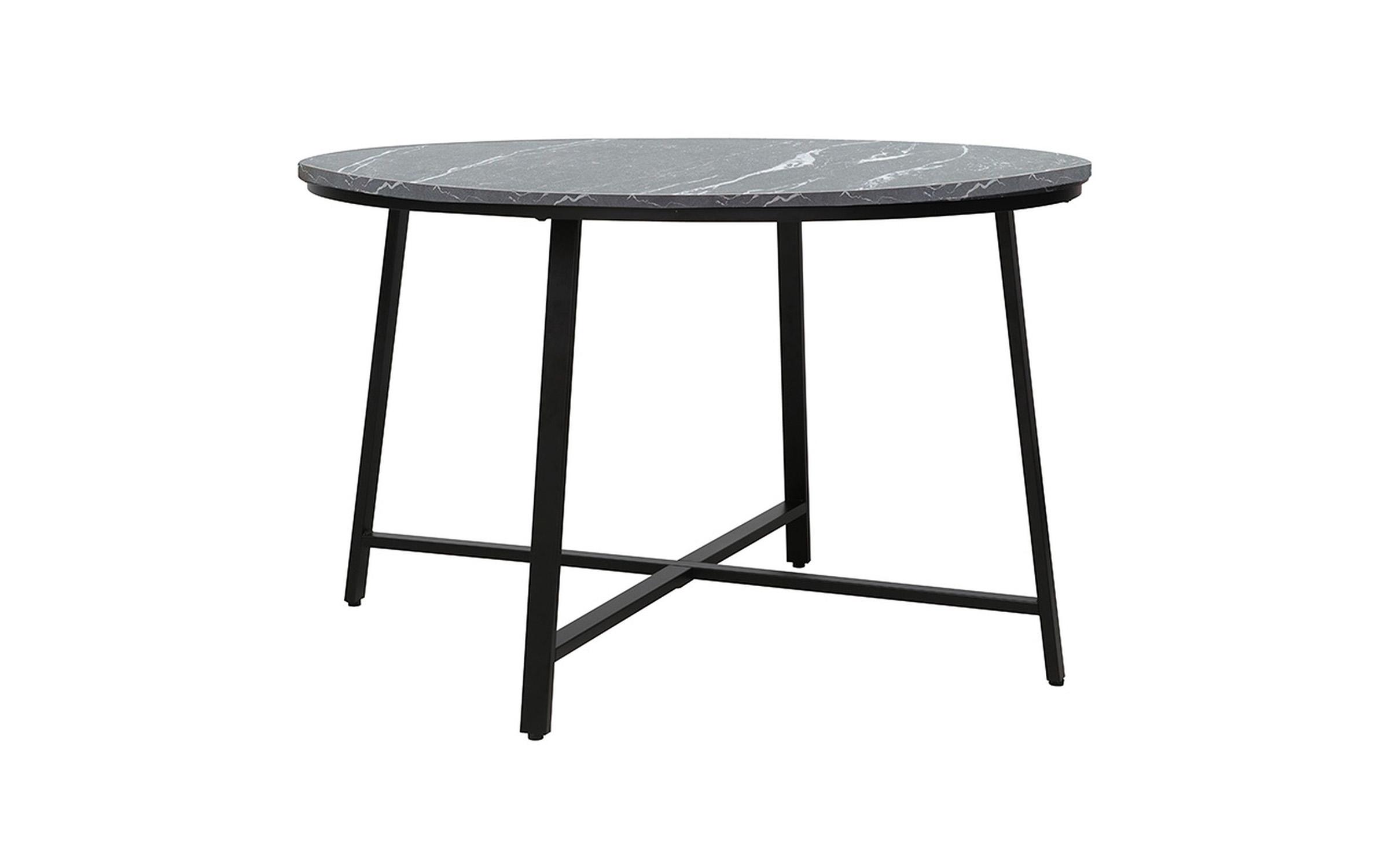 Dining table Jano, black marble + black  1