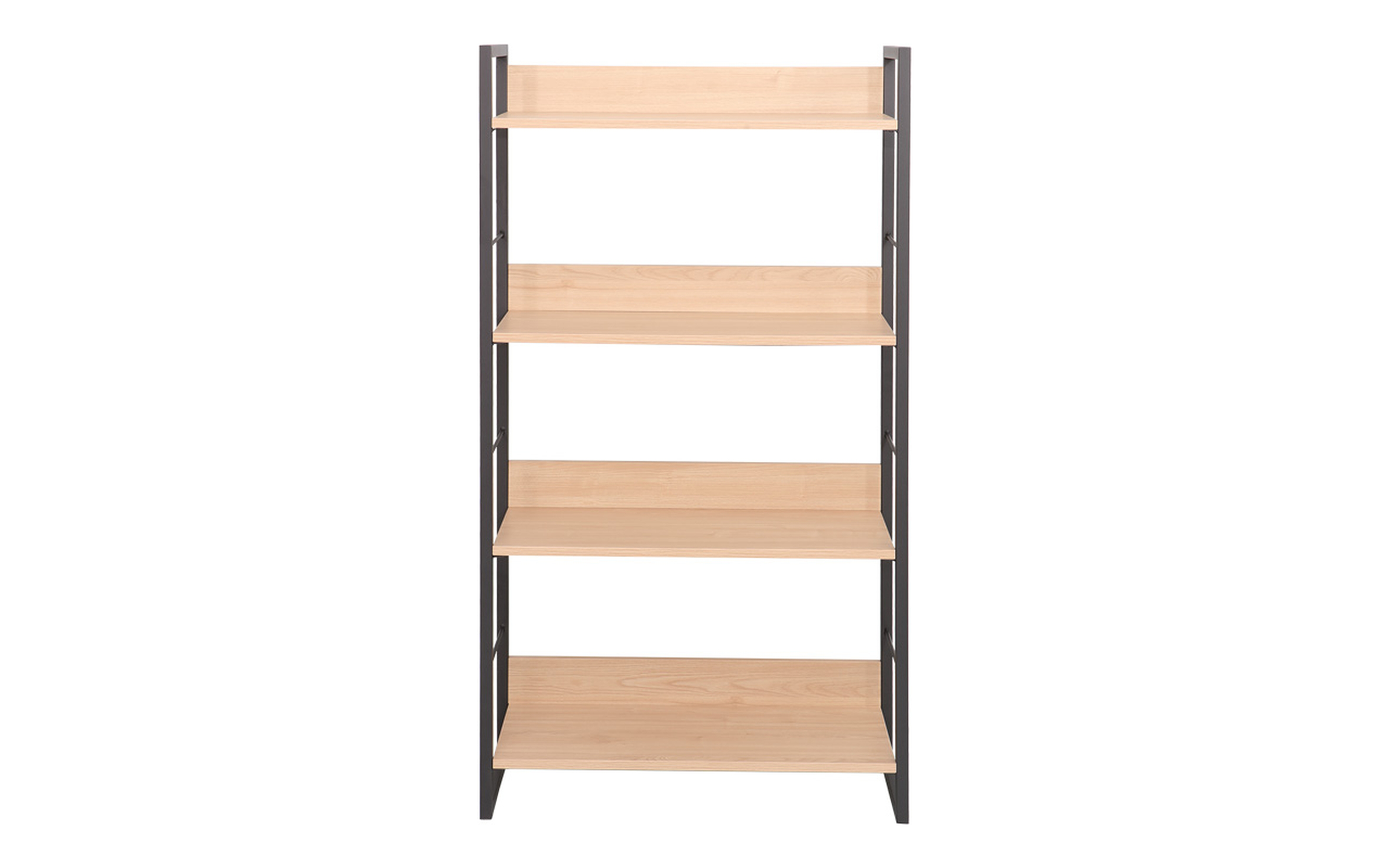 Bookcase Dorfi 4, natural + black  4
