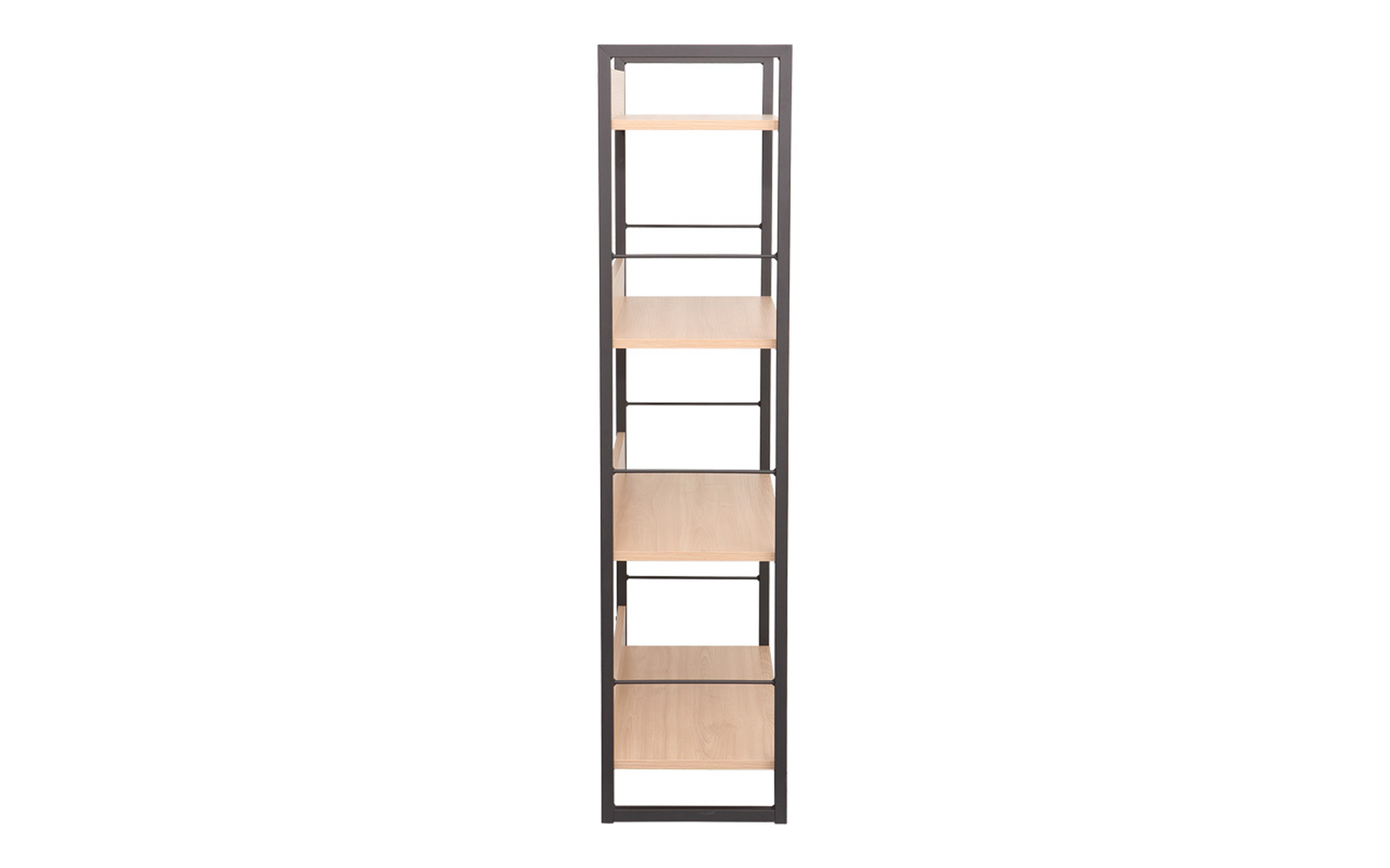 Bookcase Dorfi 4, natural + black  5