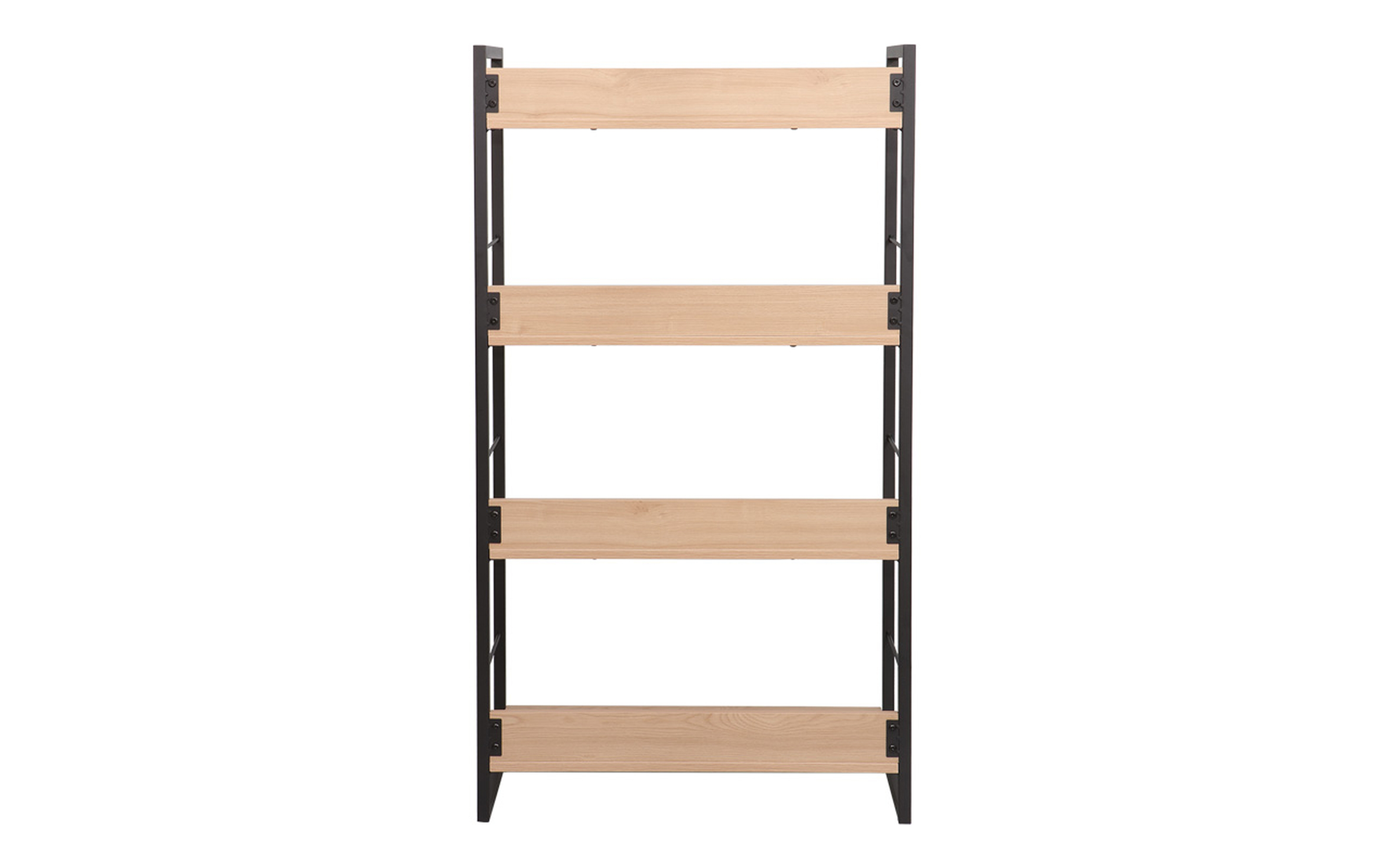 Bookcase Dorfi 4, natural + black  6