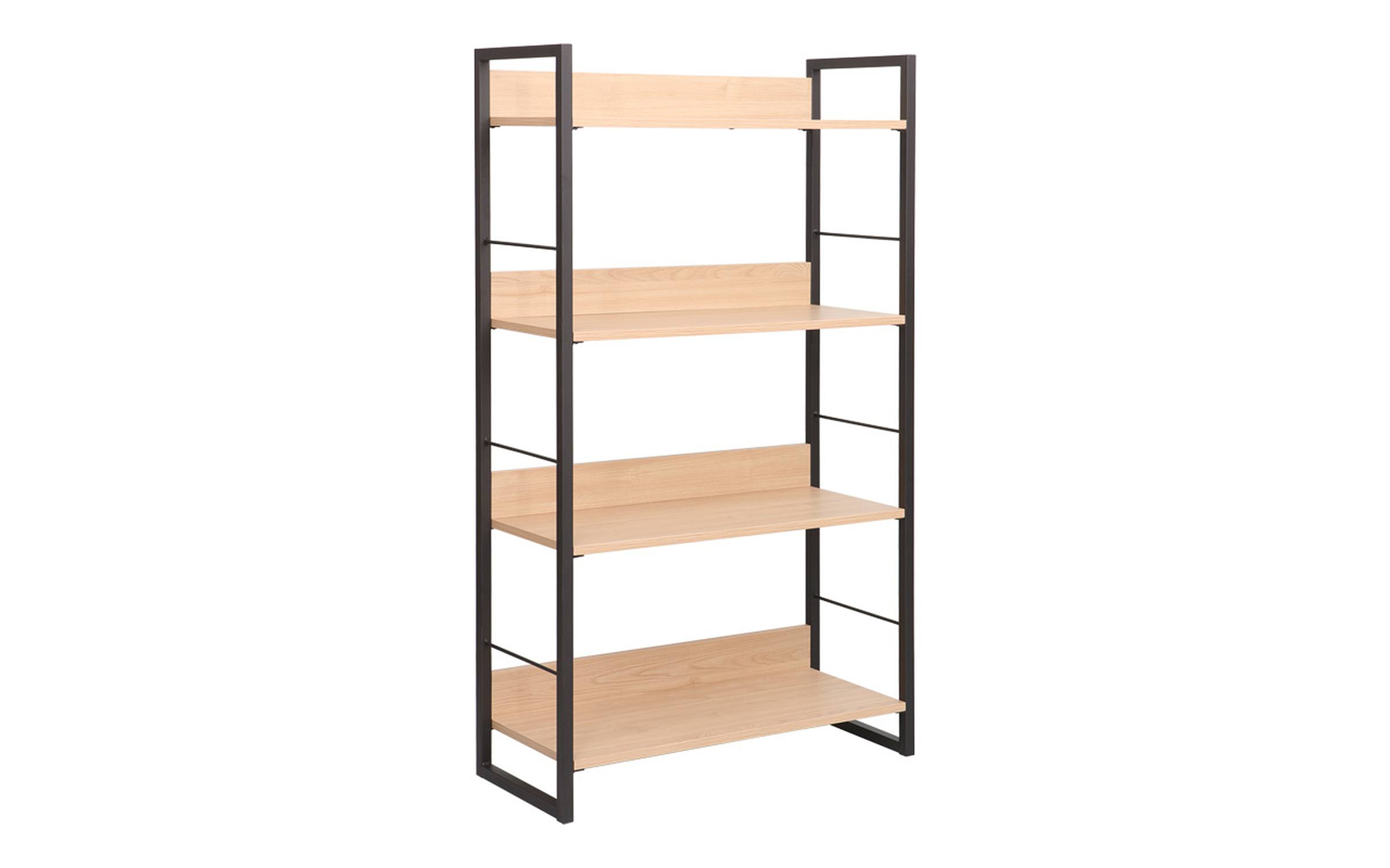 Bookcase Dorfi 4, natural + black  3