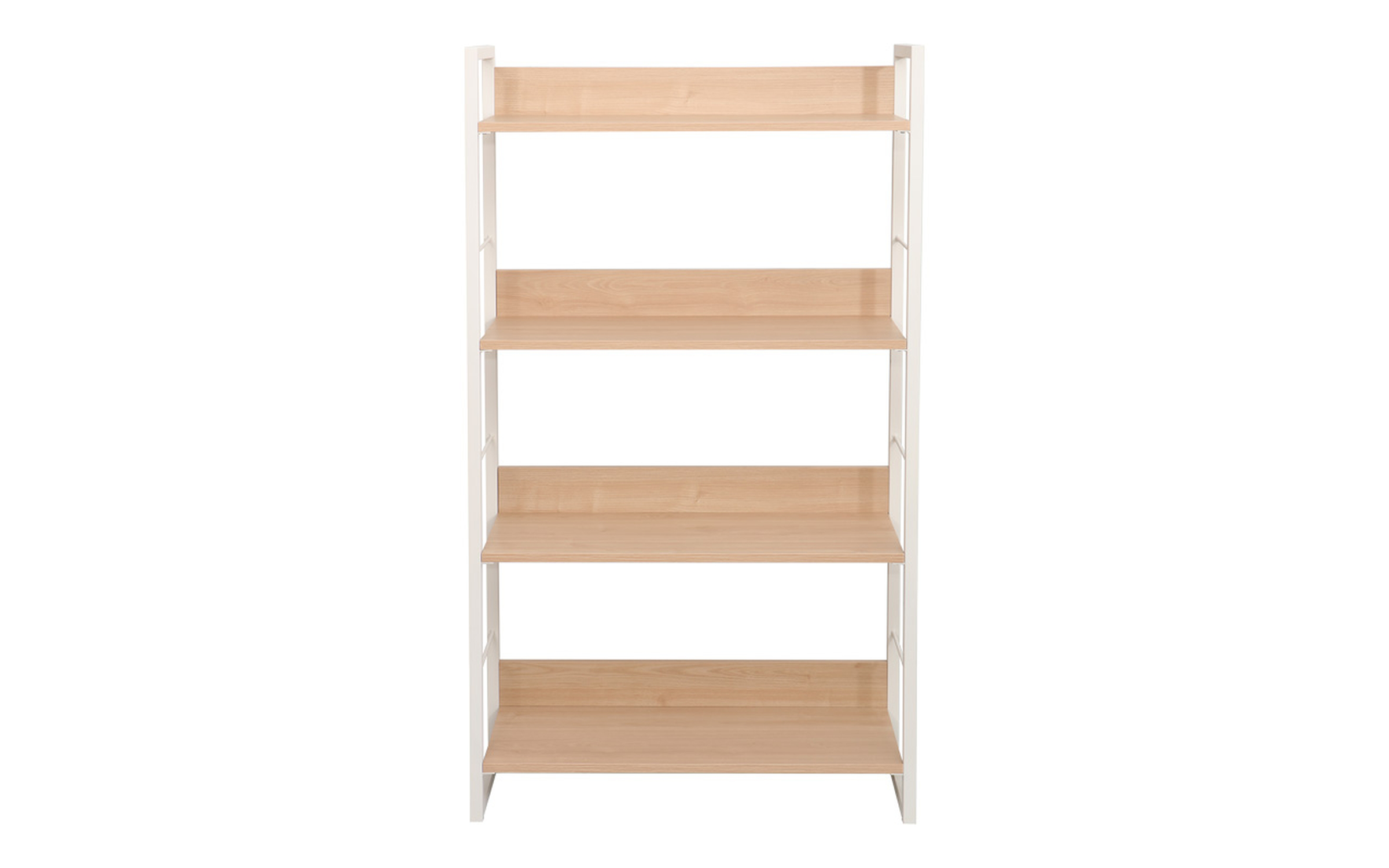 Bookcase Dorfi 4, natural + white  4