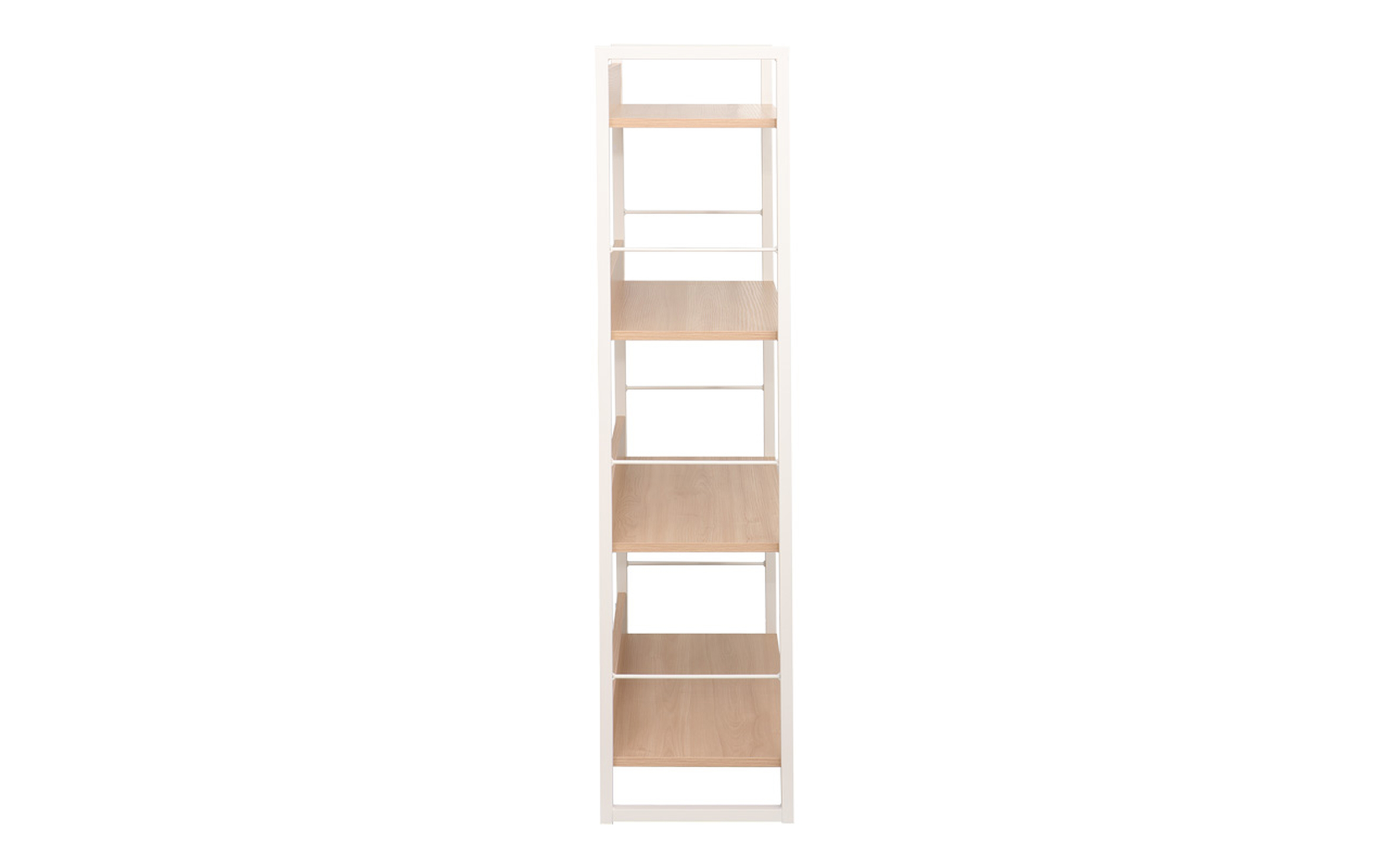 Bookcase Dorfi 4, natural + white  5