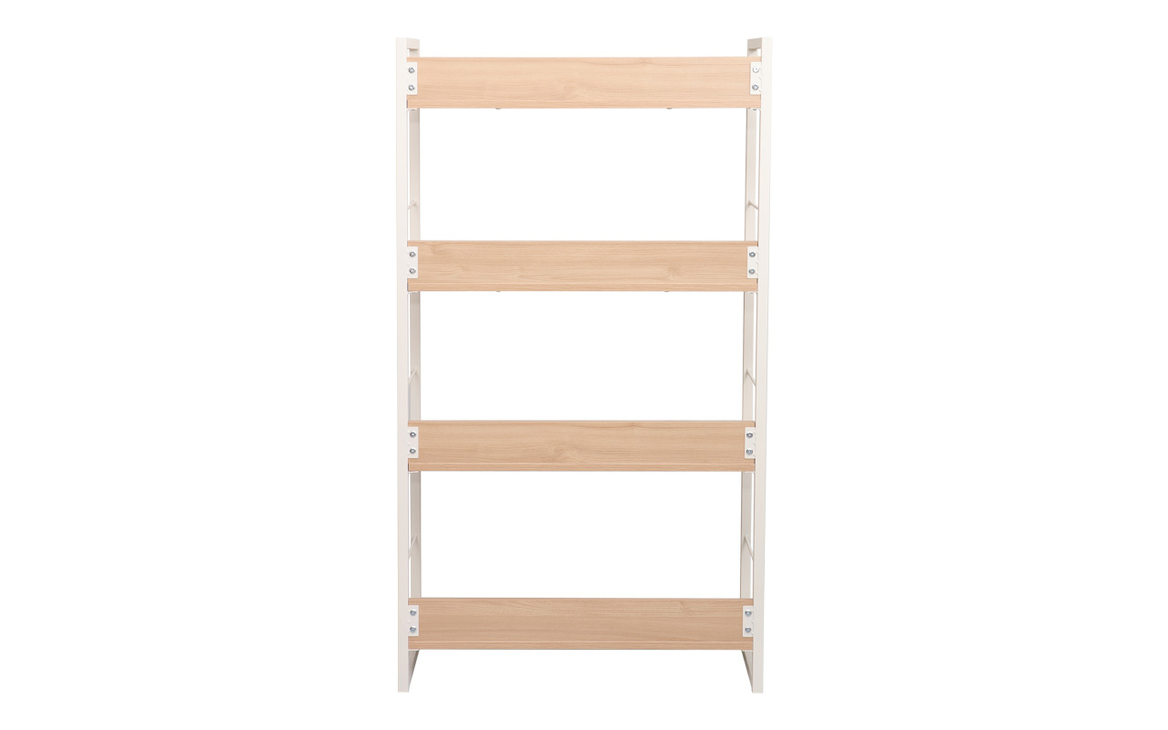 Bookcase Dorfi 4, natural + white  6