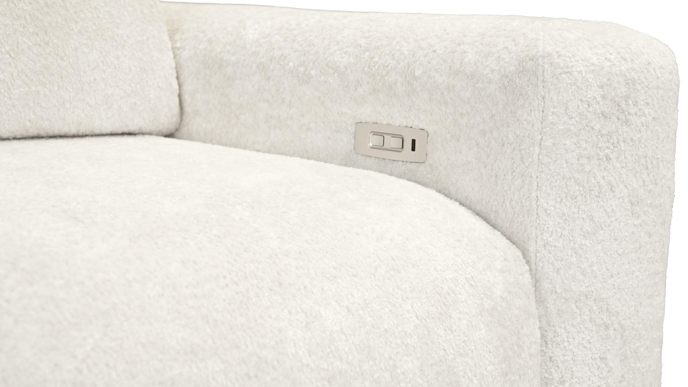Extendable corner sofa with electric mechanism Alegro, white  4