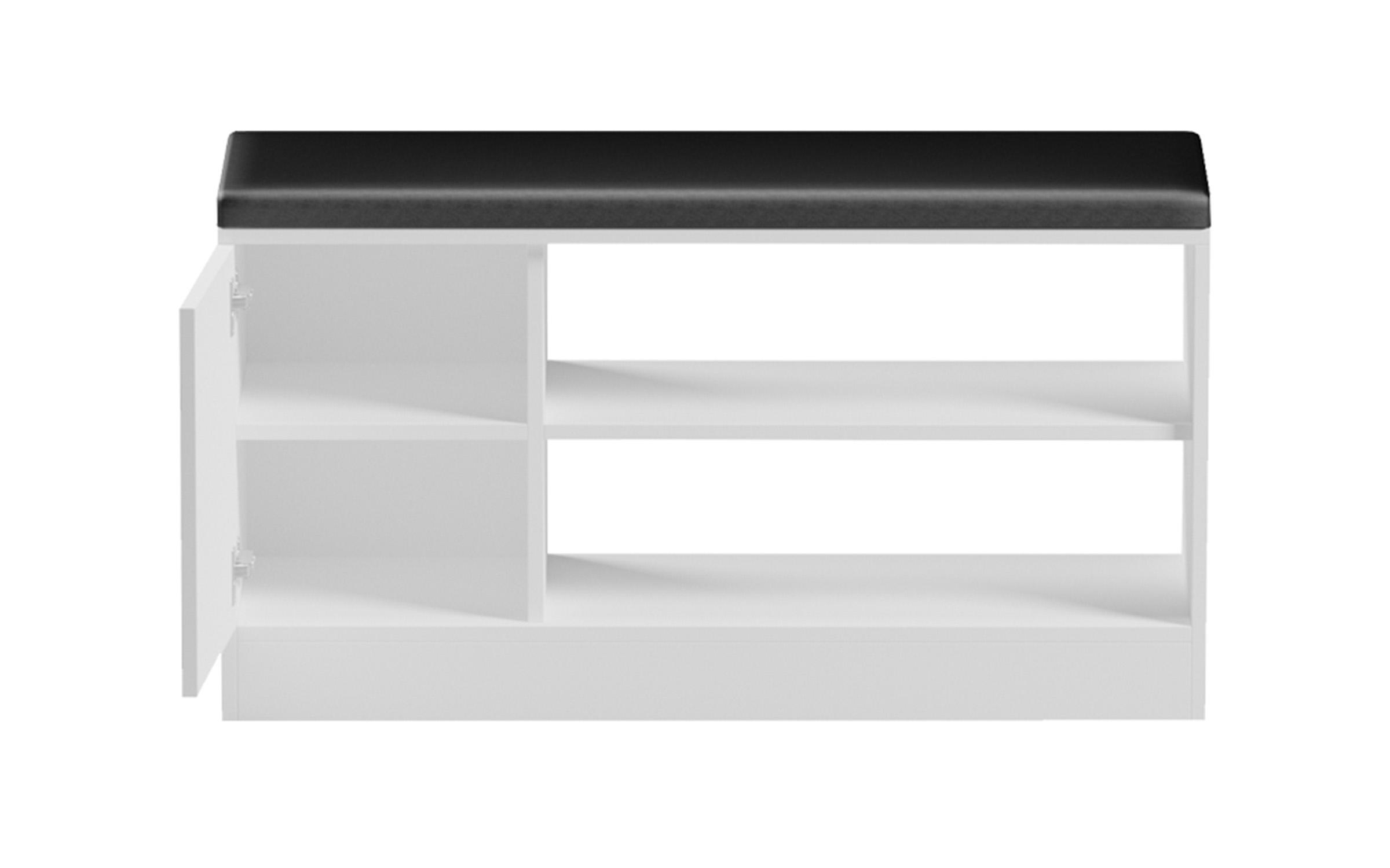 Shoe bench cabinet Dallas, white  7