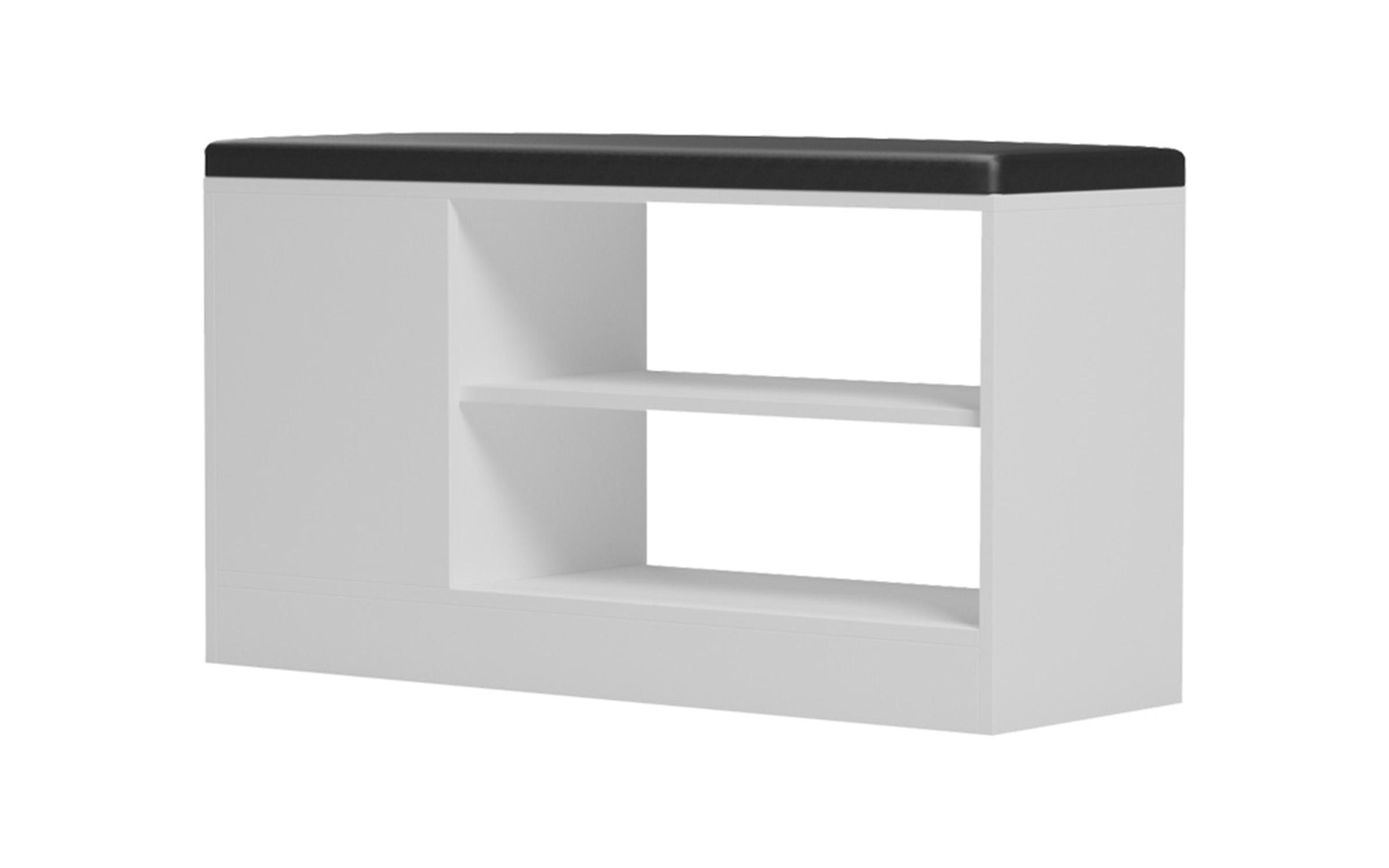 Shoe bench cabinet Dallas, white  4