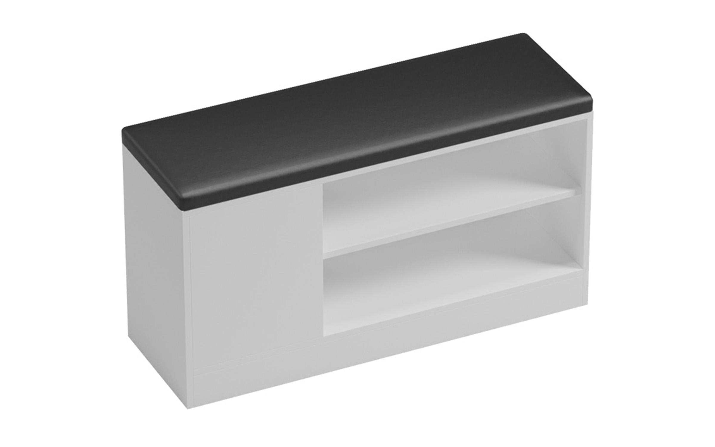 Shoe bench cabinet Dallas, white  5