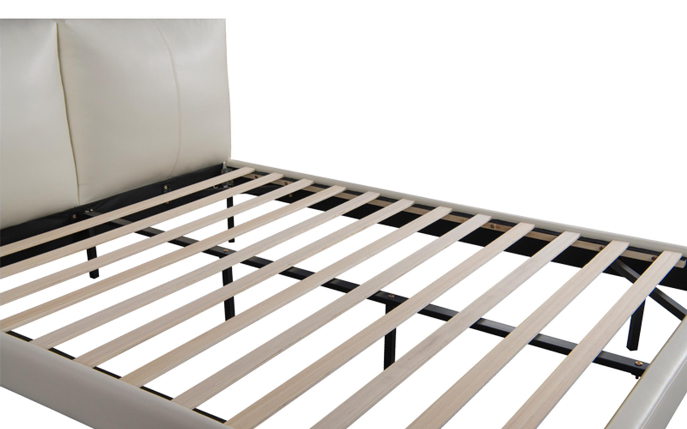 Upholstered double bed 160/200 Jane, ivory  7