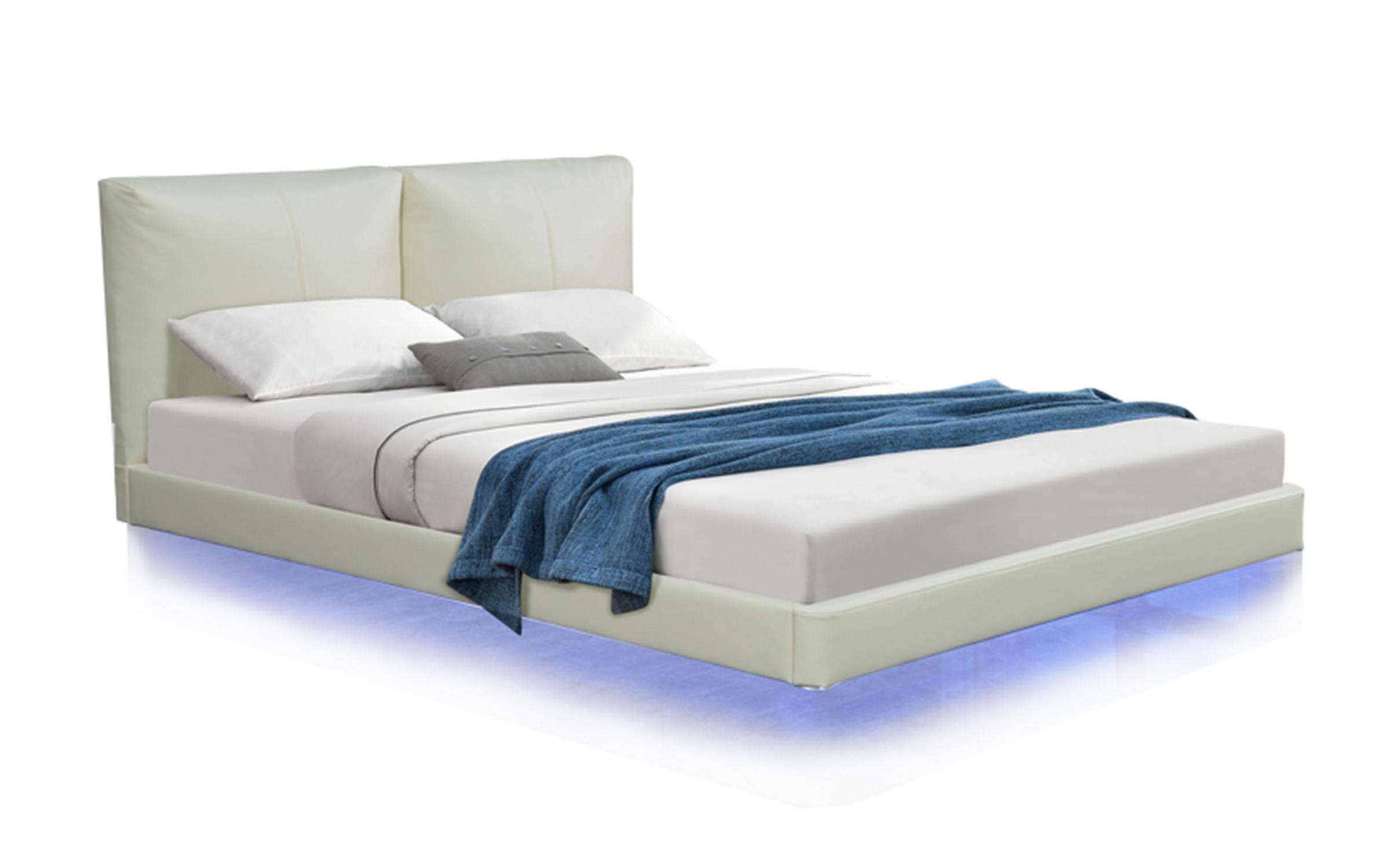 Upholstered double bed 160/200 Jane, ivory  3
