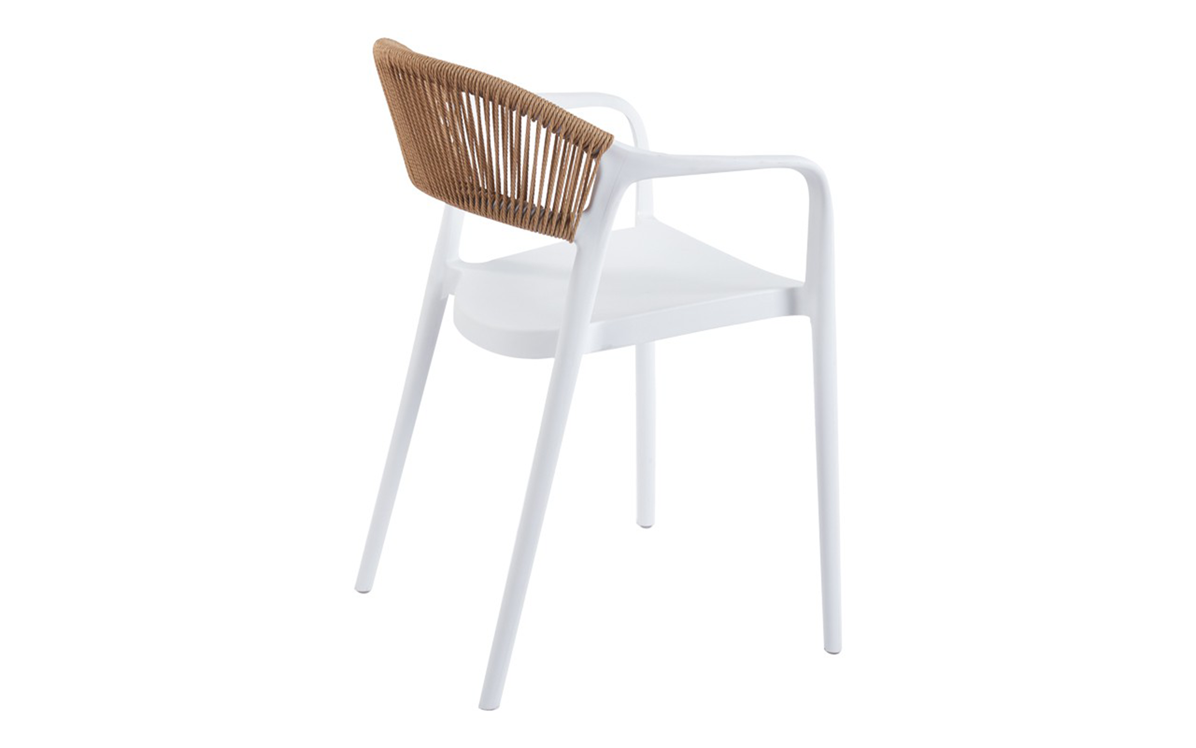 Garden chair Ankara, white + natural  4