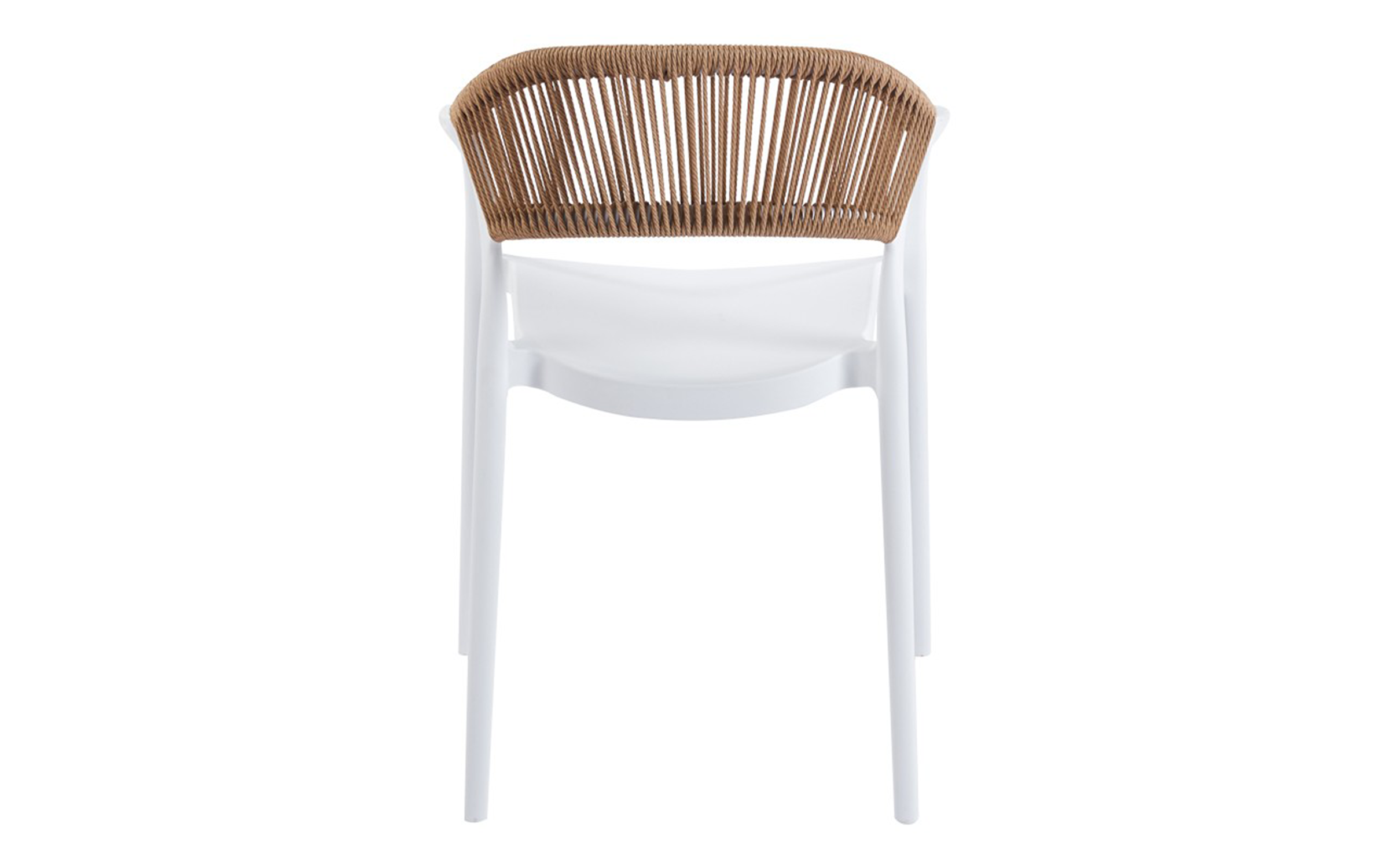 Garden chair Ankara, white + natural  7
