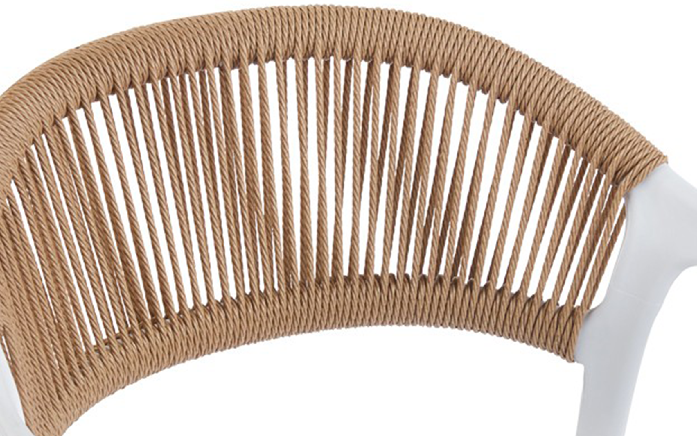 Garden chair Ankara, white + natural  8