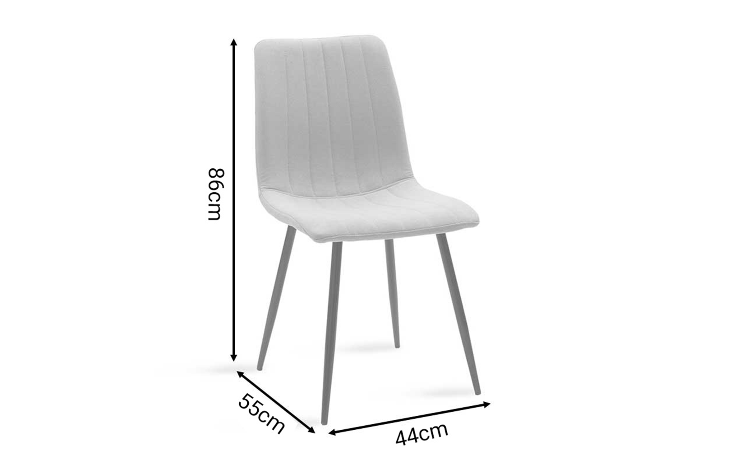 Трапезен стол Нор, зелен + черен  2