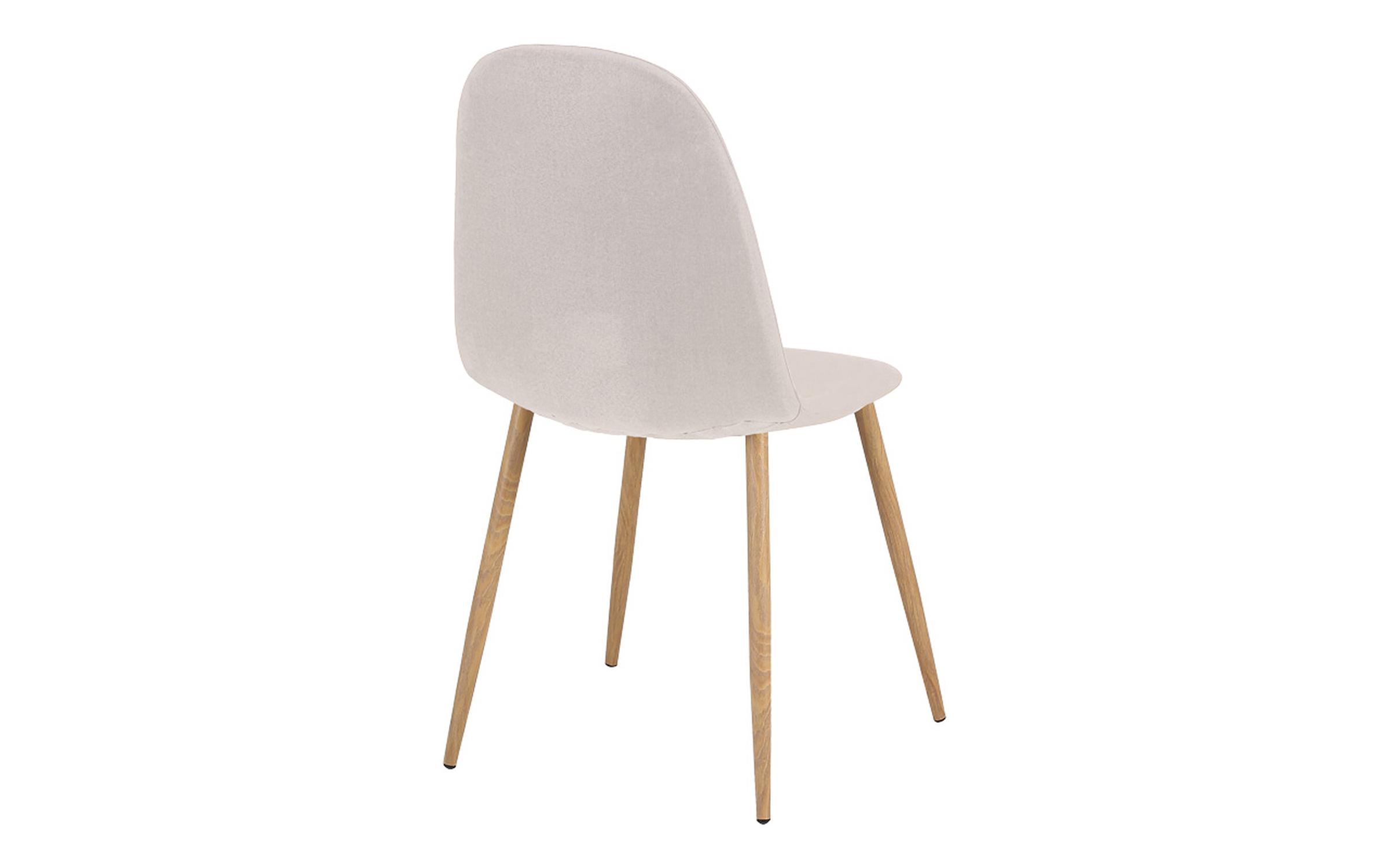 Dining chair Bella, light grey + natural  4