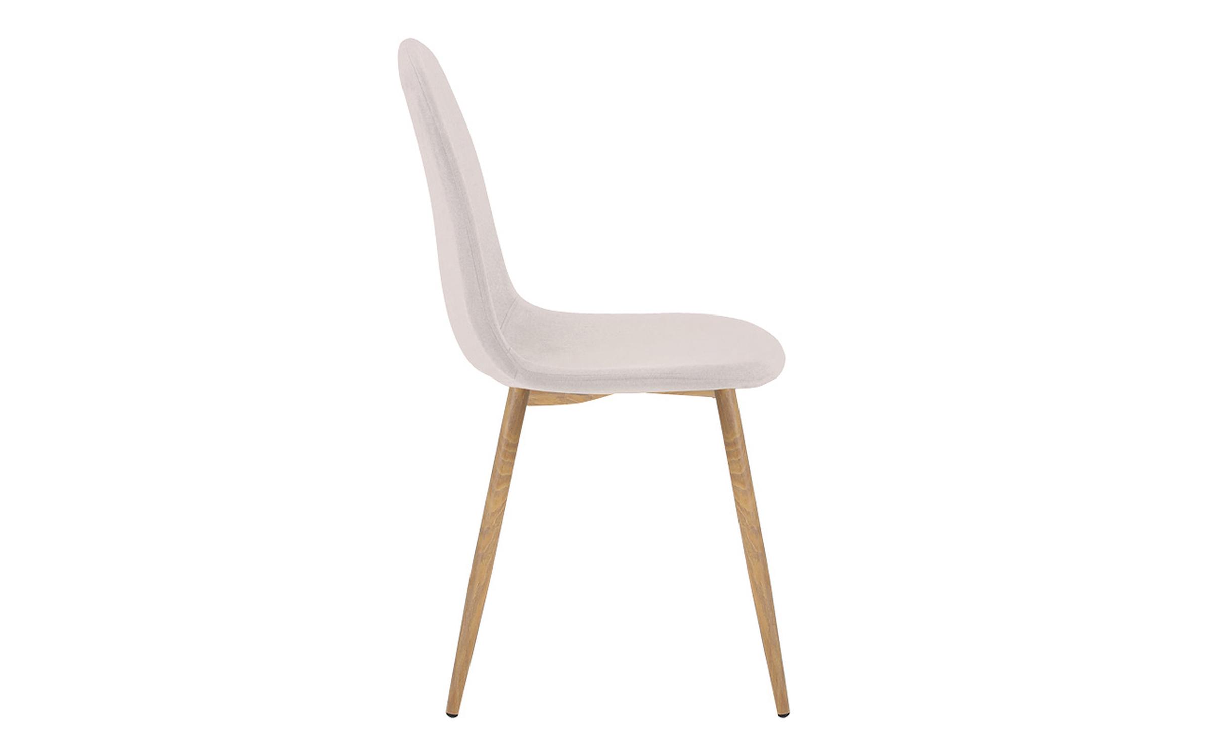 Dining chair Bella, light grey + natural  5