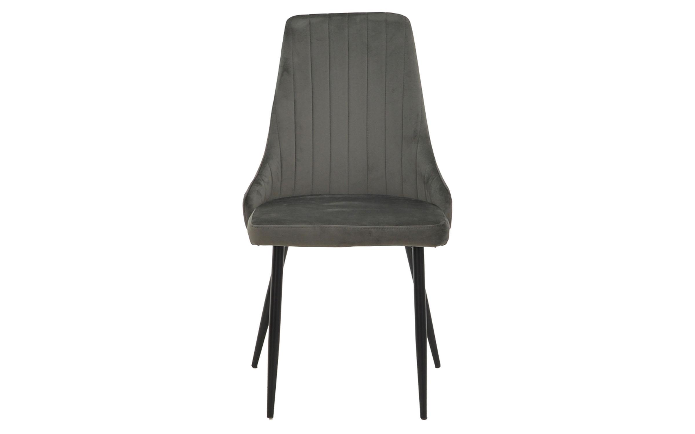 Dining chair Azory, dark grey + black  3