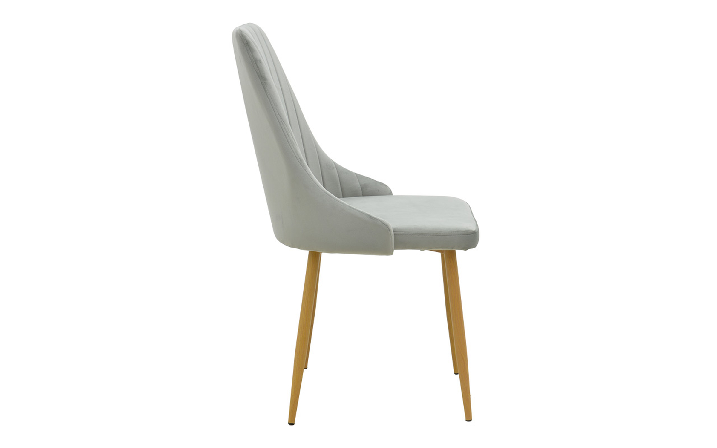 Dining chair Azory, grey + natural  3