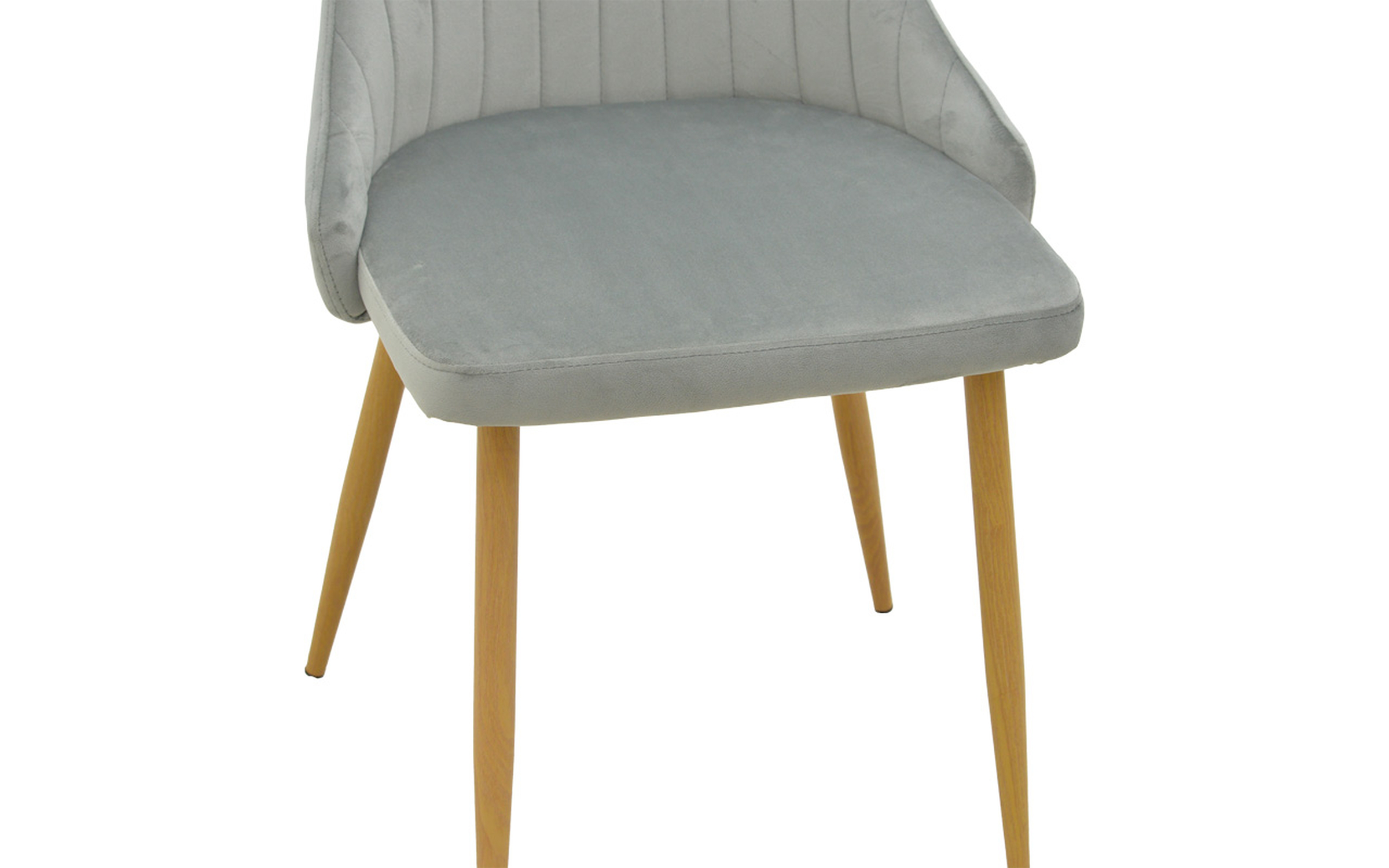 Dining chair Azory, grey + natural  8