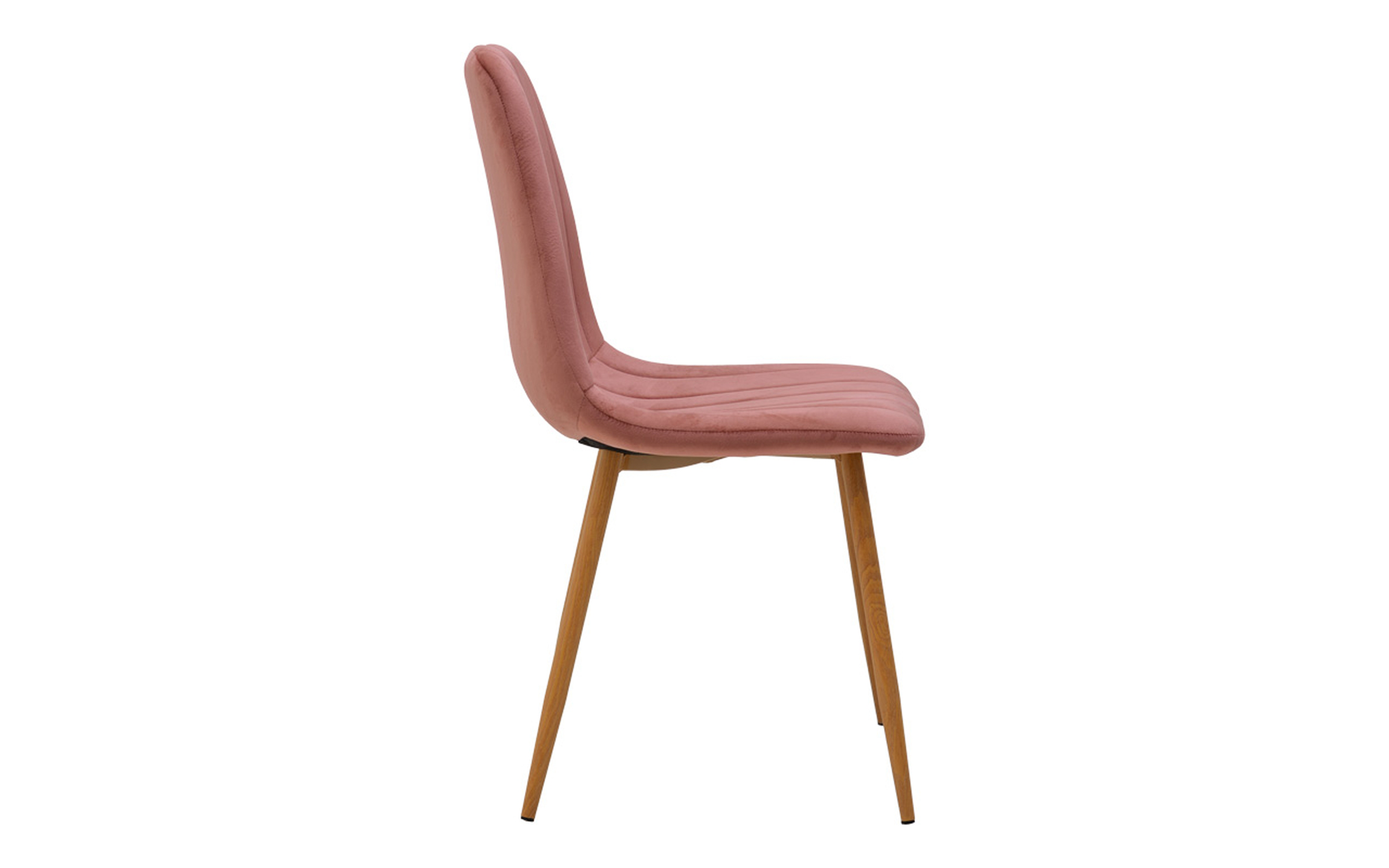 Dining chair Nor, ash rose + natural  5