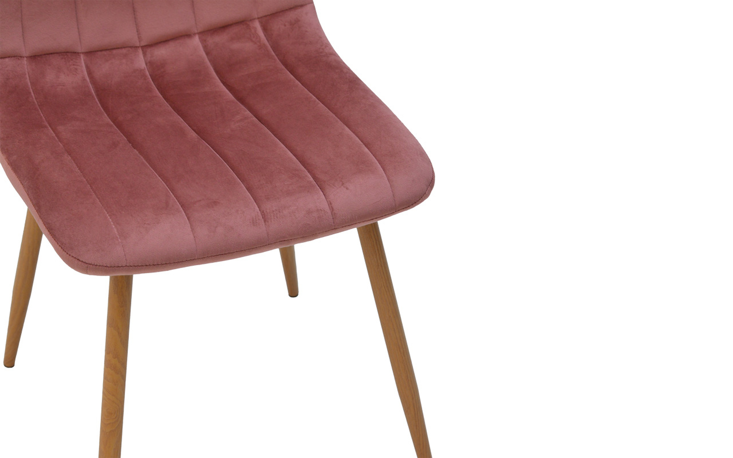 Dining chair Nor, ash rose + natural  8