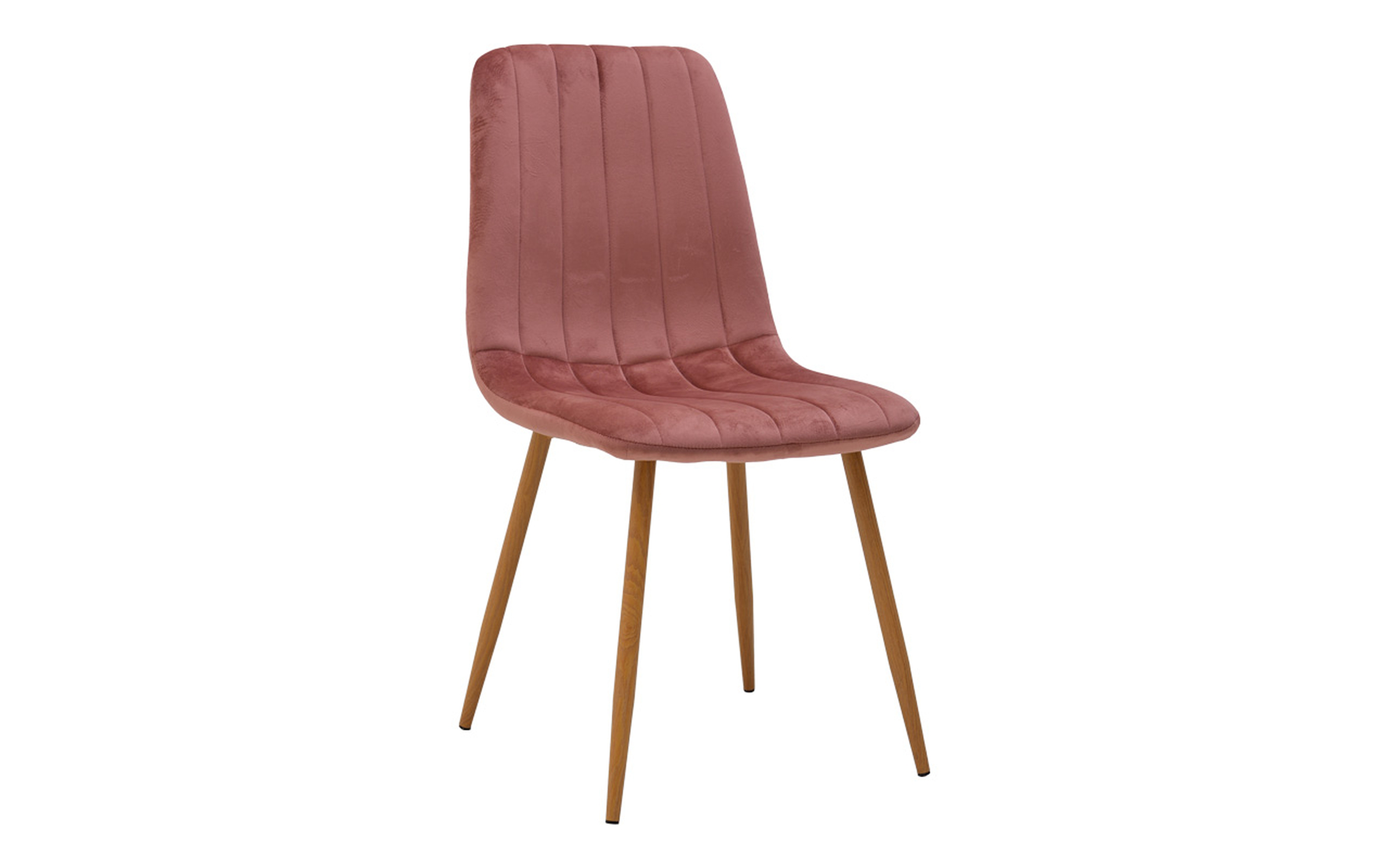 Dining chair Nor, ash rose + natural  1