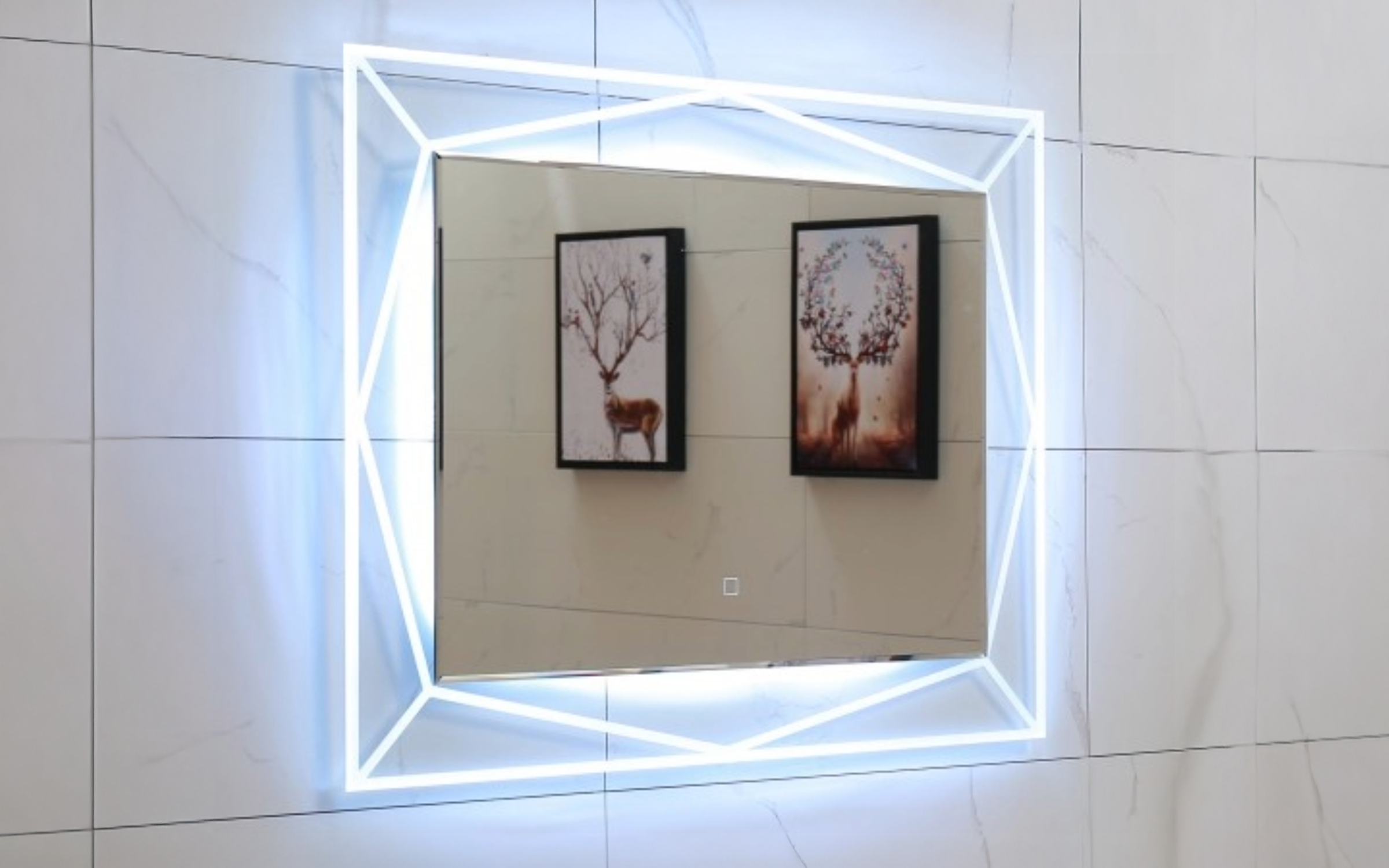ICL 1502 Bathroom mirror with LED lights, 80/60 cm  2