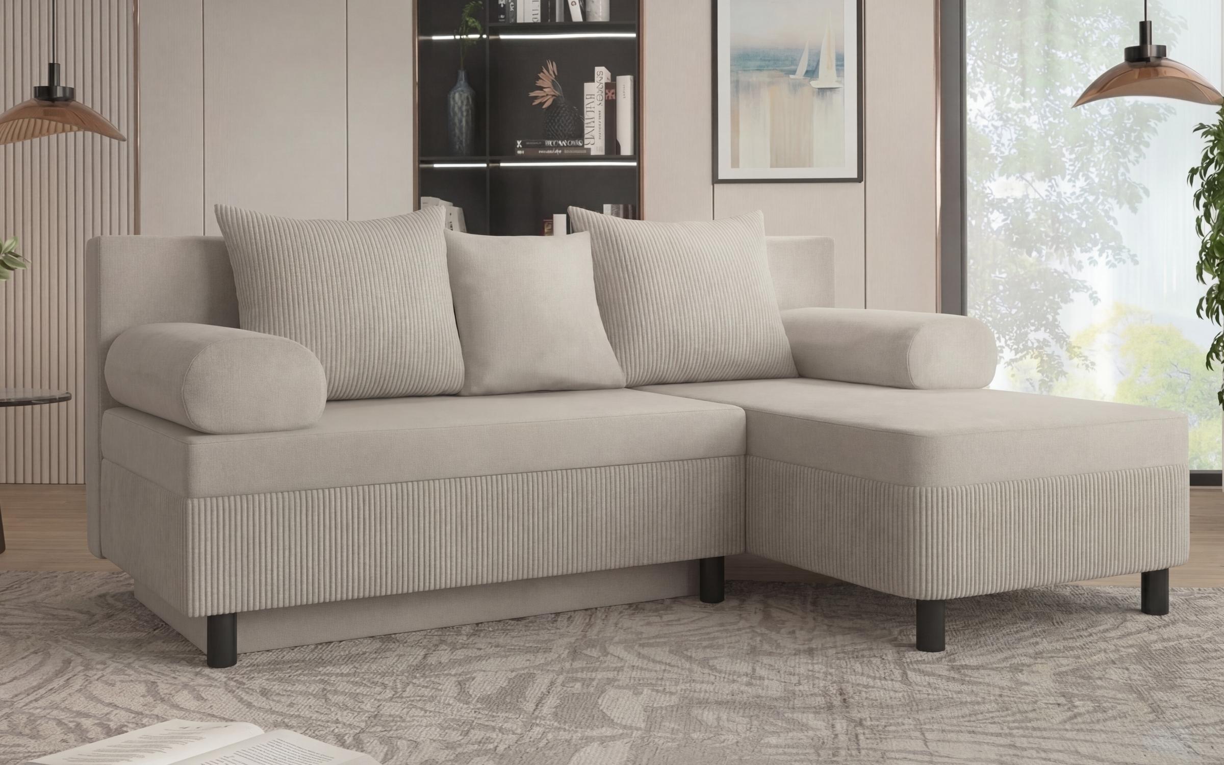 Extendable corner sofa Delano S, light beige  3