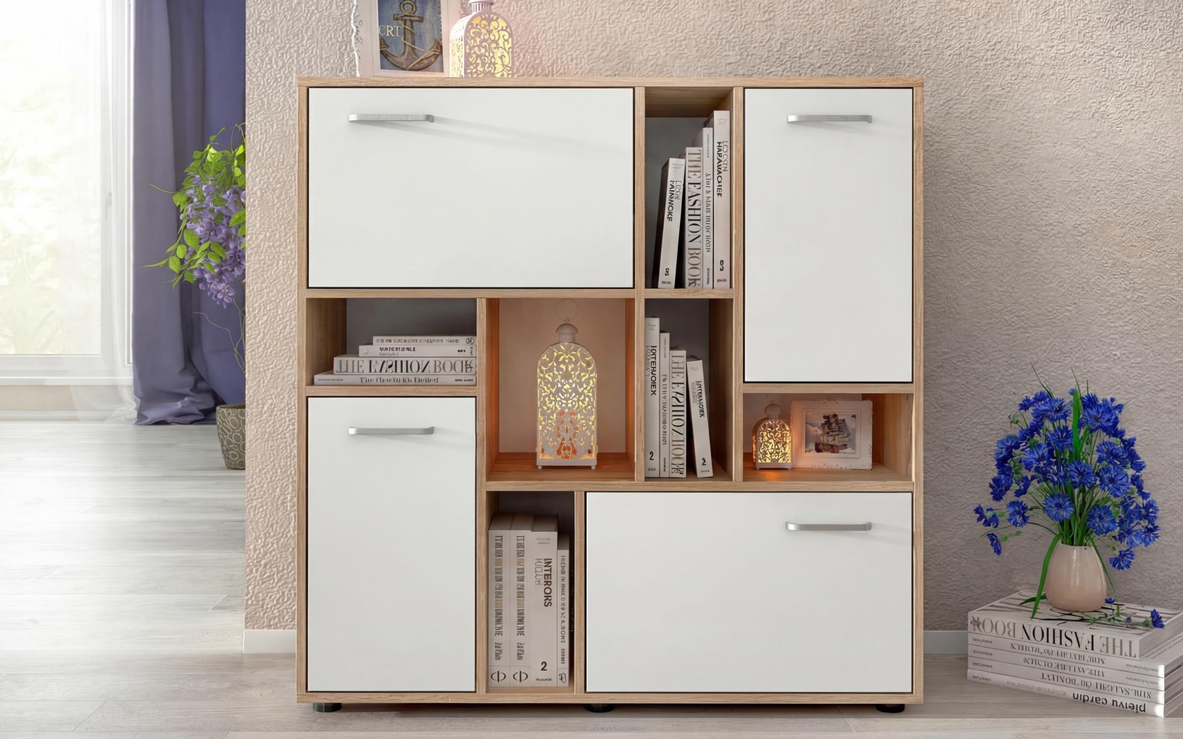 Dresser Leonardo, Sonoma oak + white  3
