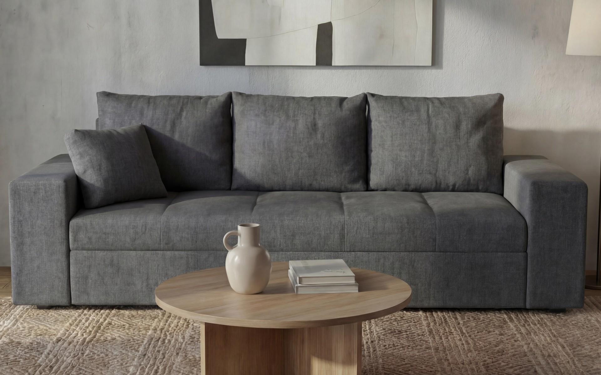 Extendable sofa + оttoman Maron, grey  4