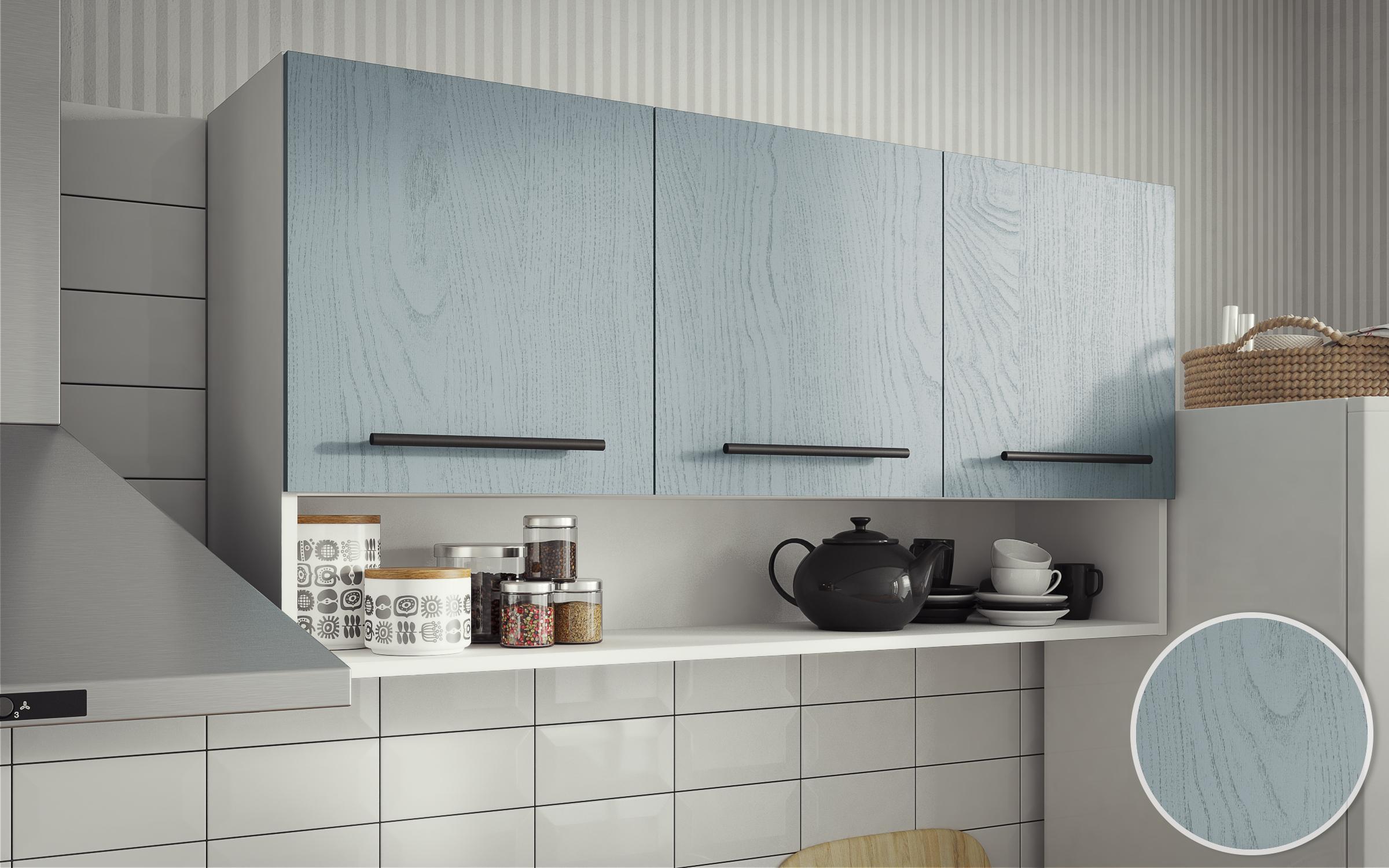 Kitchen Tiffany III, white + light blue  3