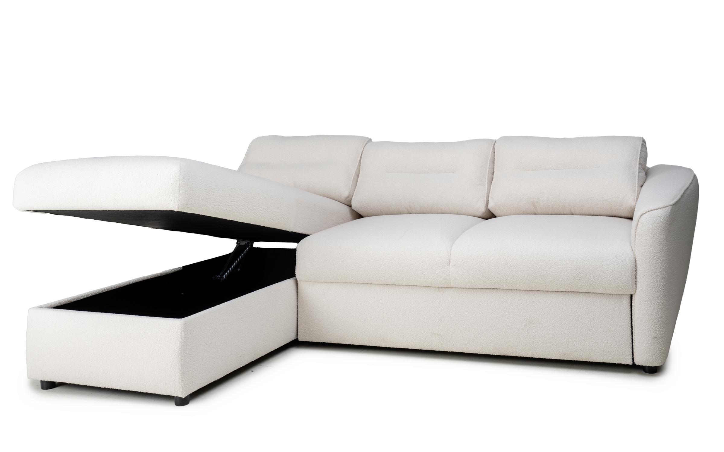 Extendable corner sofa Dorian, light beige  10