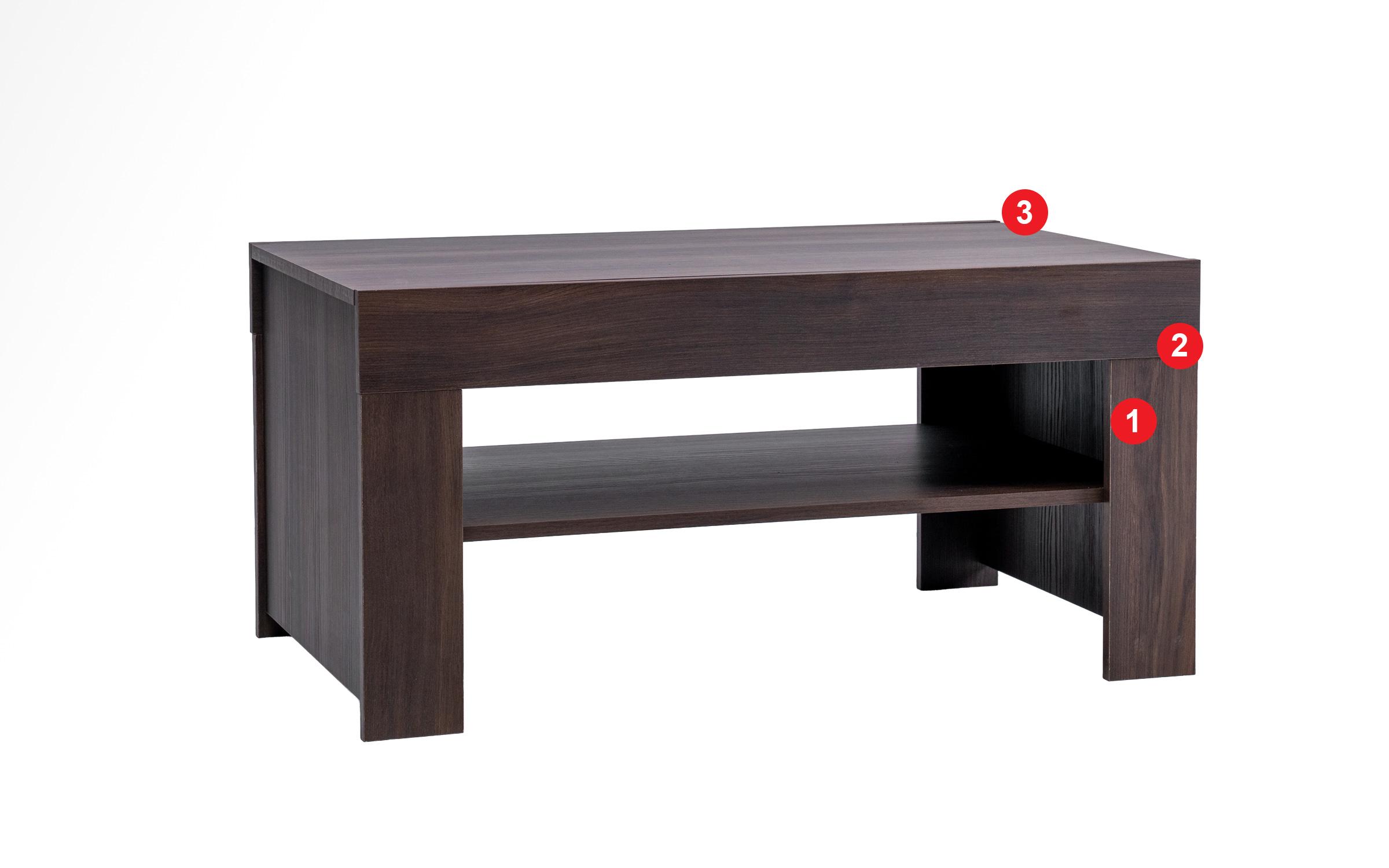 Sample Coffee table, Ristretto Baroque oak  1