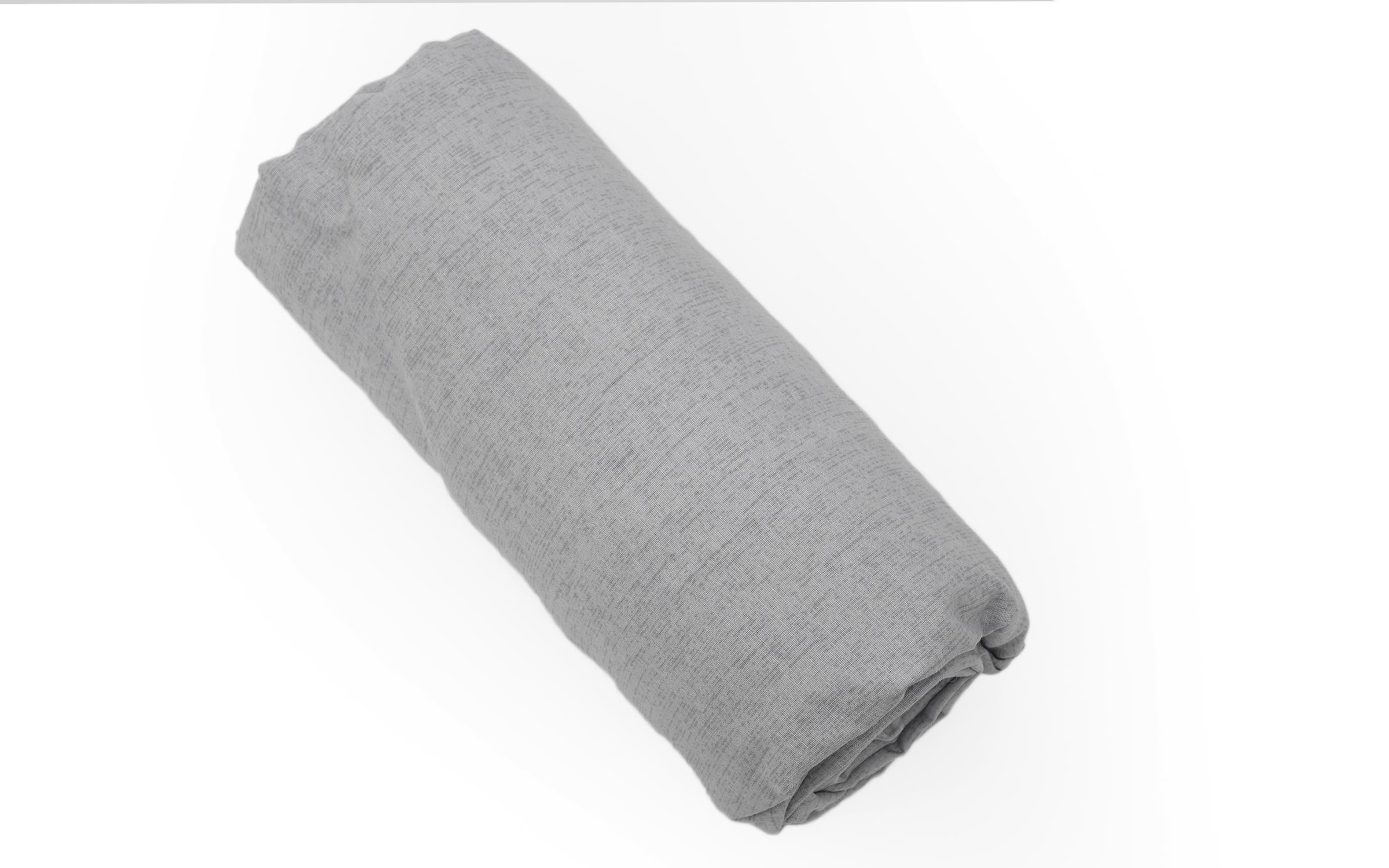 90/200 cm, Polycotton Fitted sheet 01401, grey  1