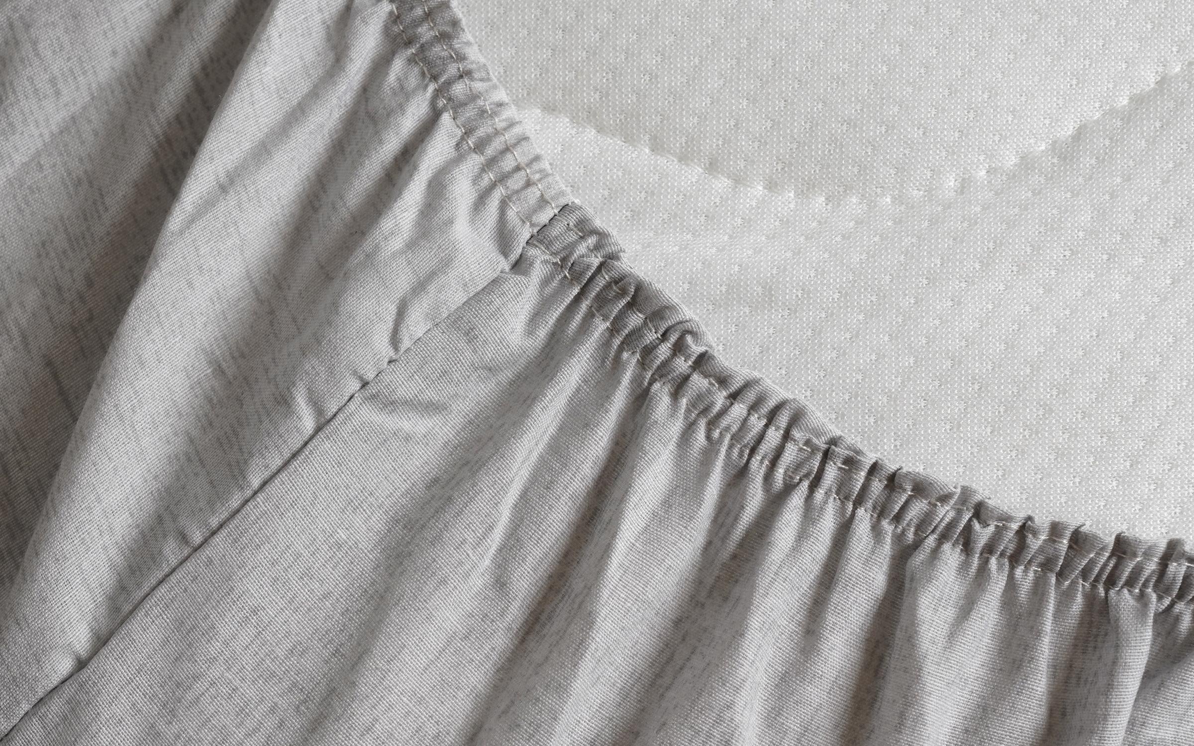 90/200 cm, Polycotton Fitted sheet 01401, grey  3