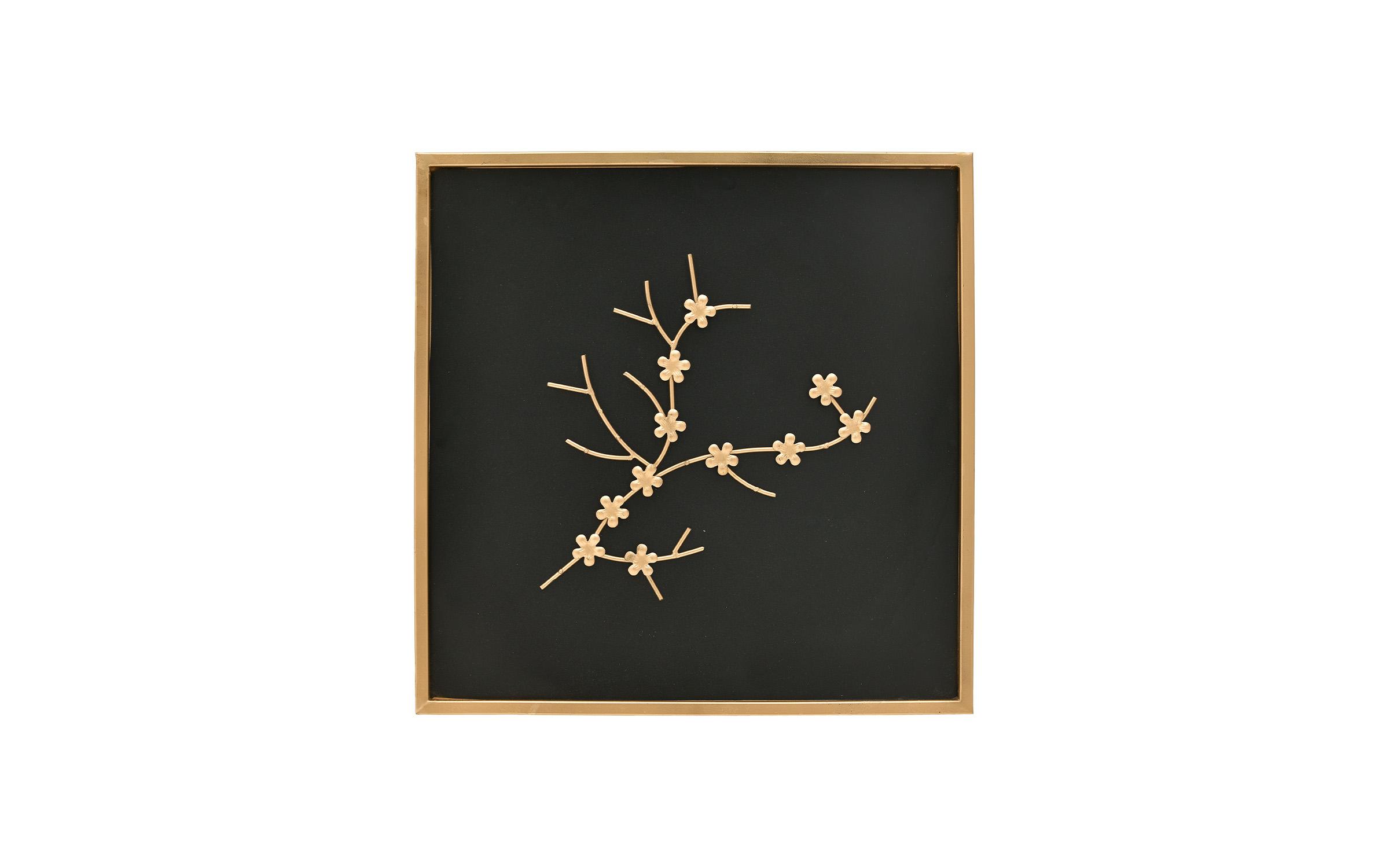 Wall decoration, black + golden  1