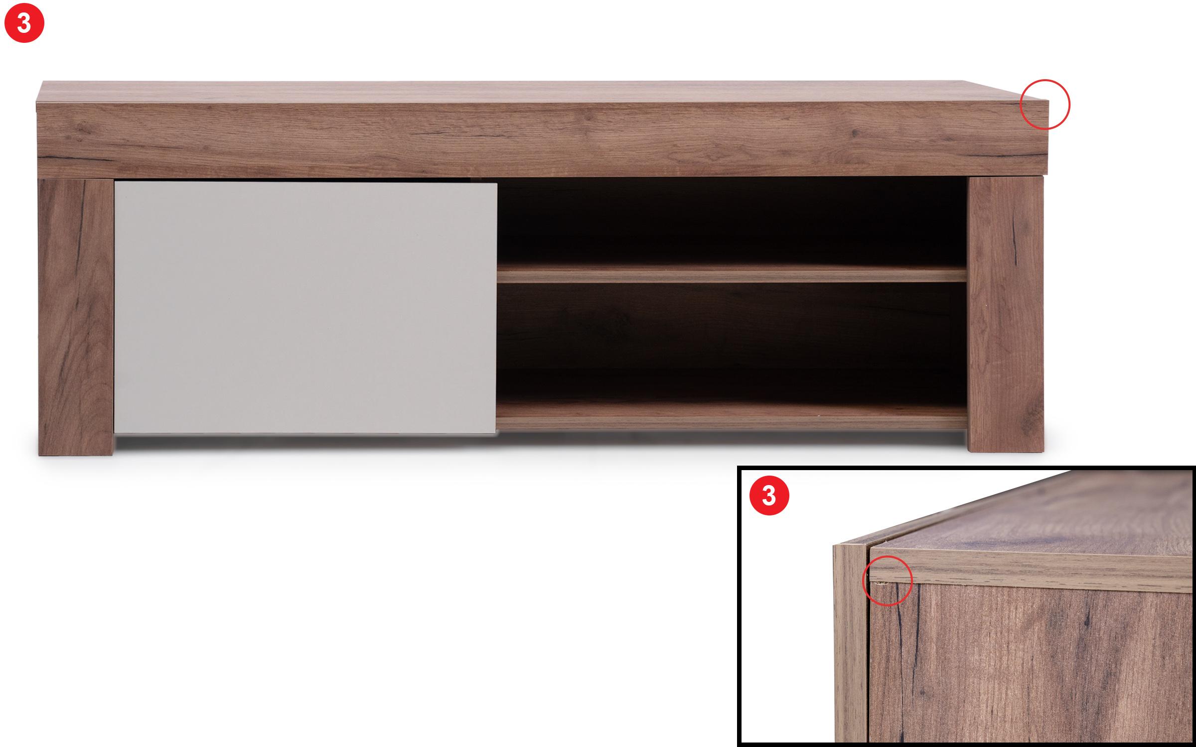 Sample TV cabinet, golden Craft oak + cashmere  4